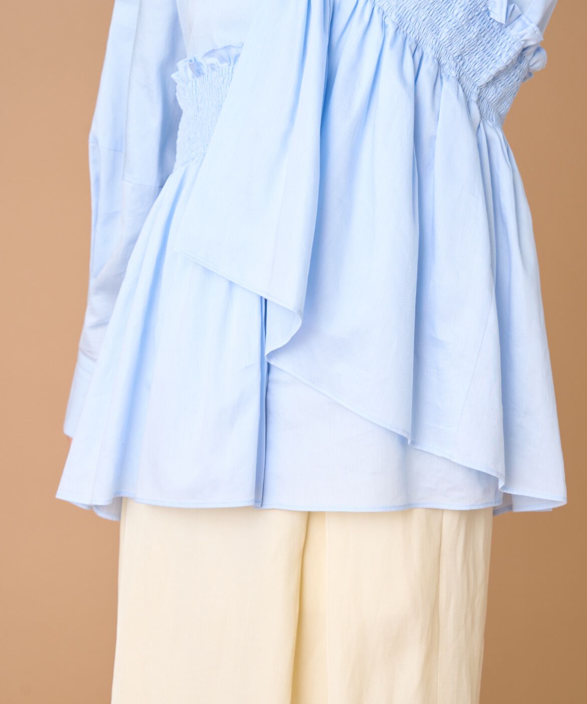 la veille by SUPERIOR CLOSET「シャーリングブラウス　」|シャツ・ブラウス|