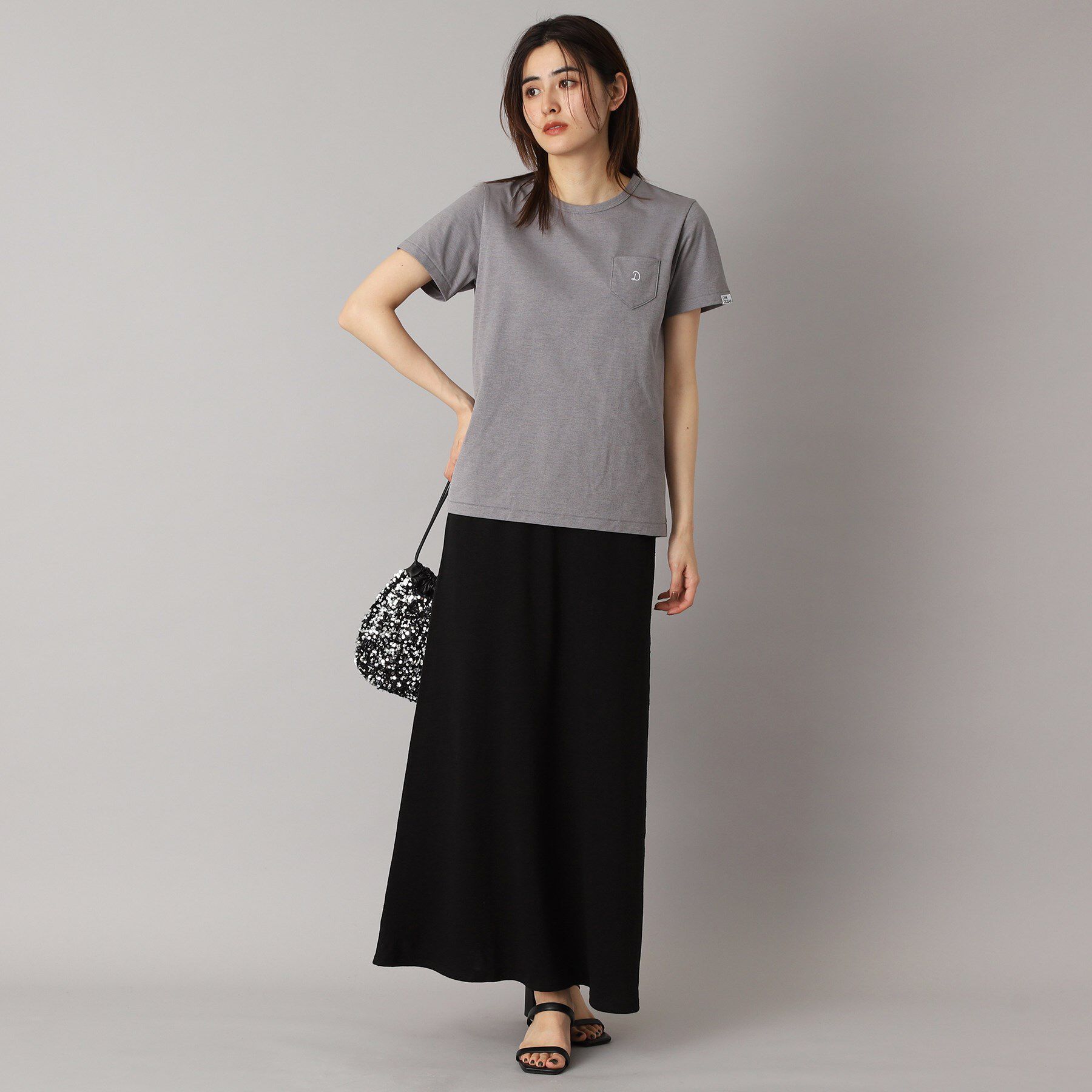 DRESSTERIOR「【洗える/ウエストゴム/セットアップ可】リネン裏毛スカート」|スカート|