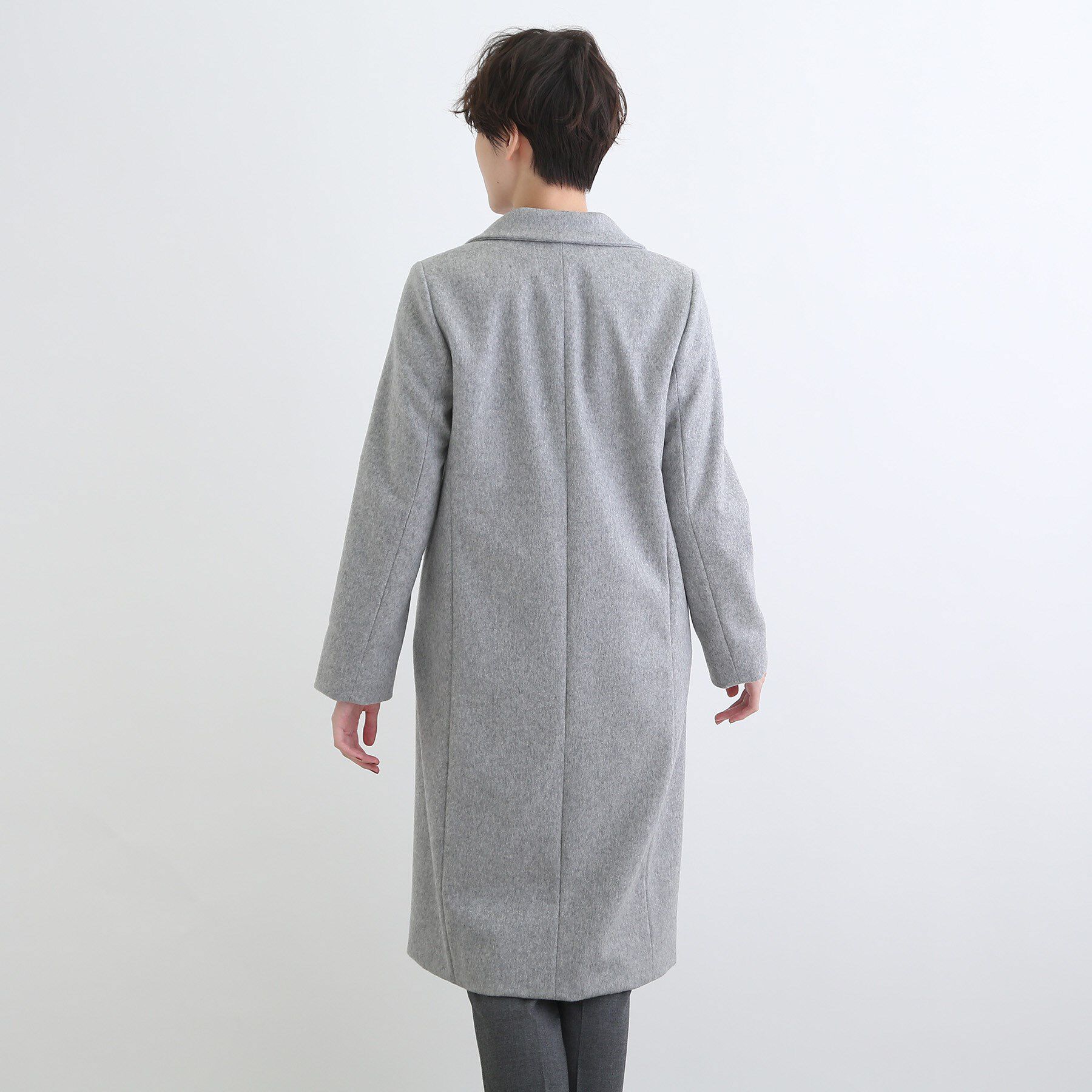 INDIVI「【定番人気！/名品コート/日本製】ウール100%チェスターコート」|チェスターコート|