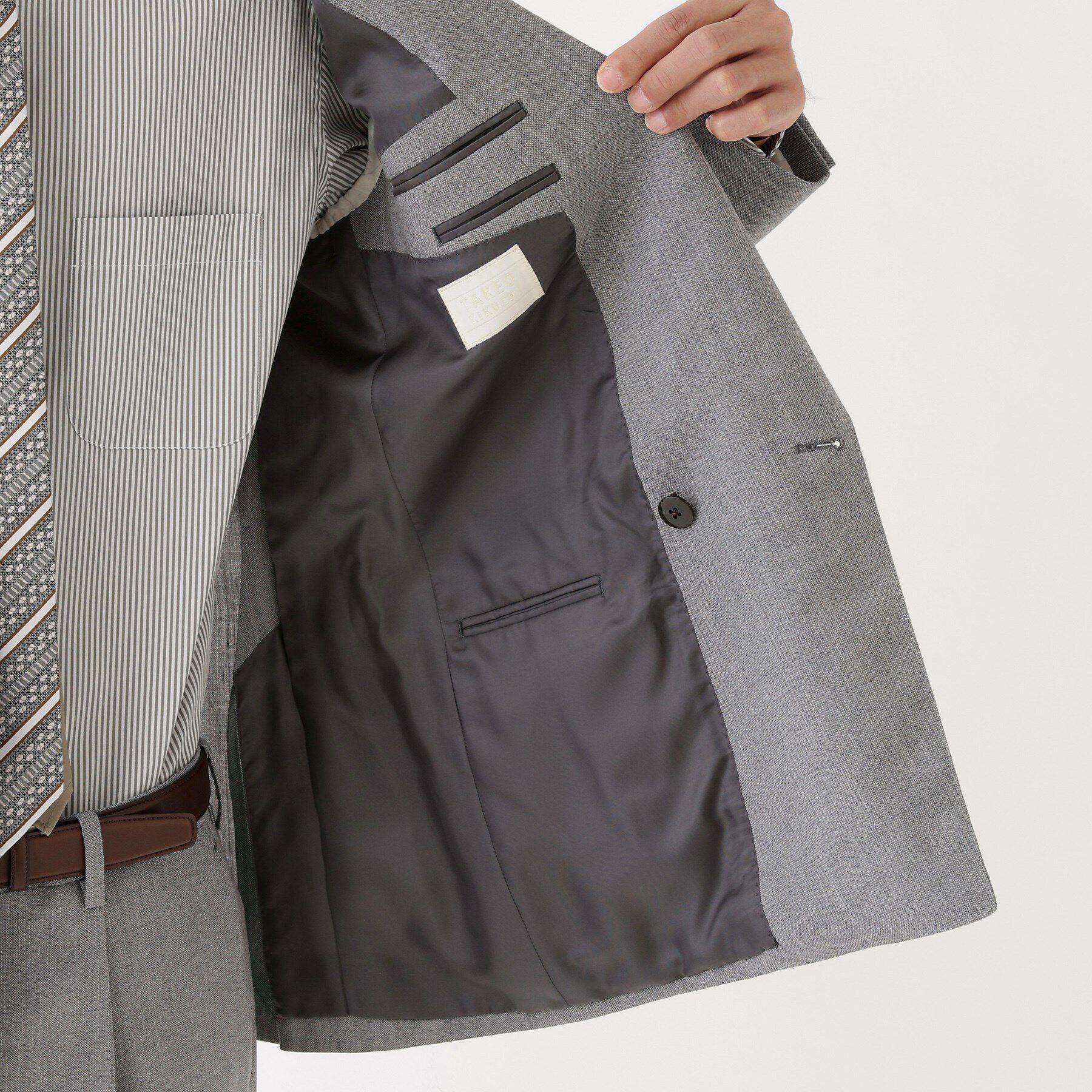 TAKEO KIKUCHI「【THE FLAGSHIP】キューバビーチリネン ダブルブレステッドスーツ」|スーツ|