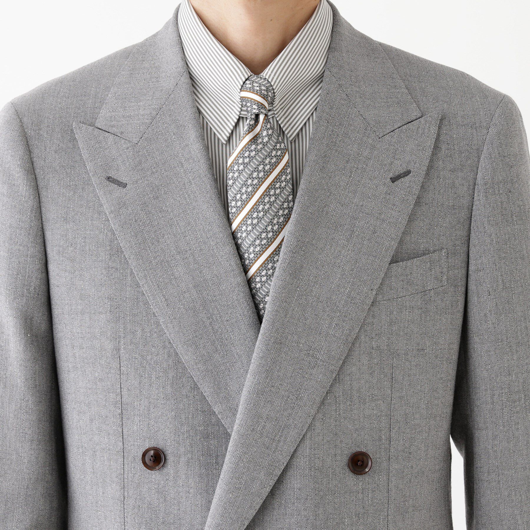 TAKEO KIKUCHI「【THE FLAGSHIP】キューバビーチリネン ダブルブレステッドスーツ」|スーツ|