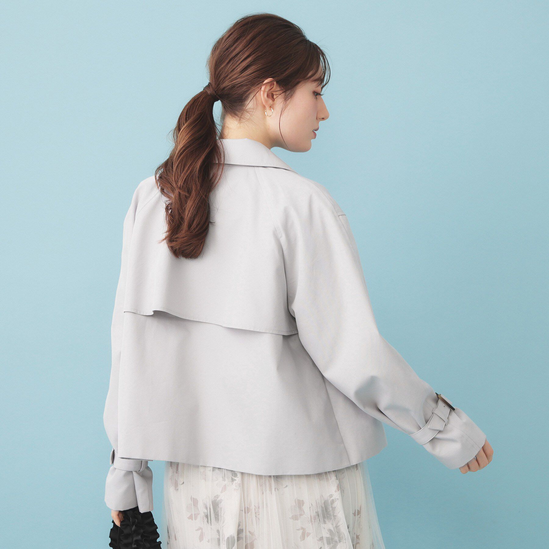 index「キャンディスリーブショートトレンチコート【洗濯機OK/撥水/防花粉】《5col》」|トレンチコート|