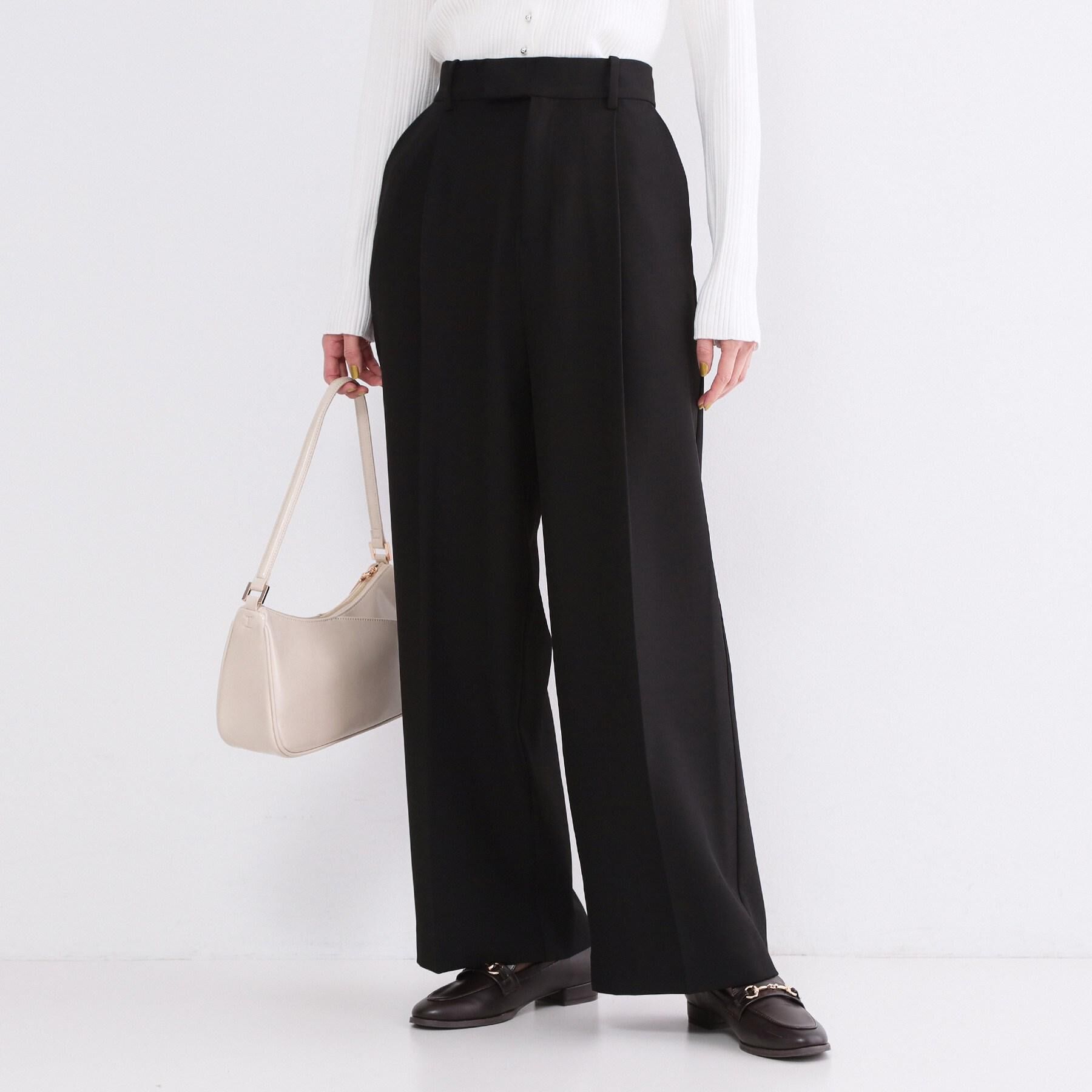 OPAQUE.CLIP「美脚ストレッチストレートワイドパンツ【洗濯機OK】」|その他|