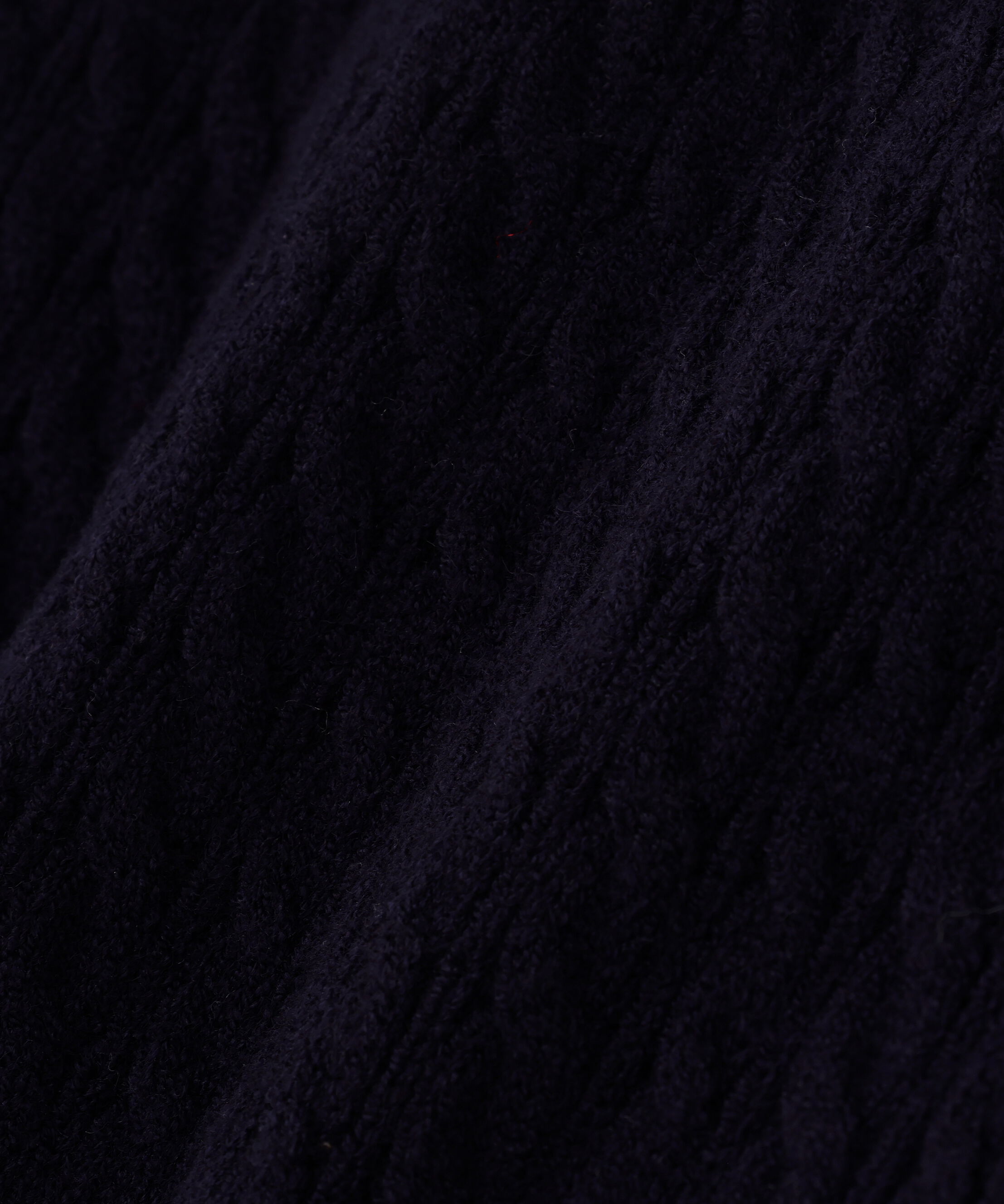  「シャツカラードッキングケーブルニット」|ニット・セーター|