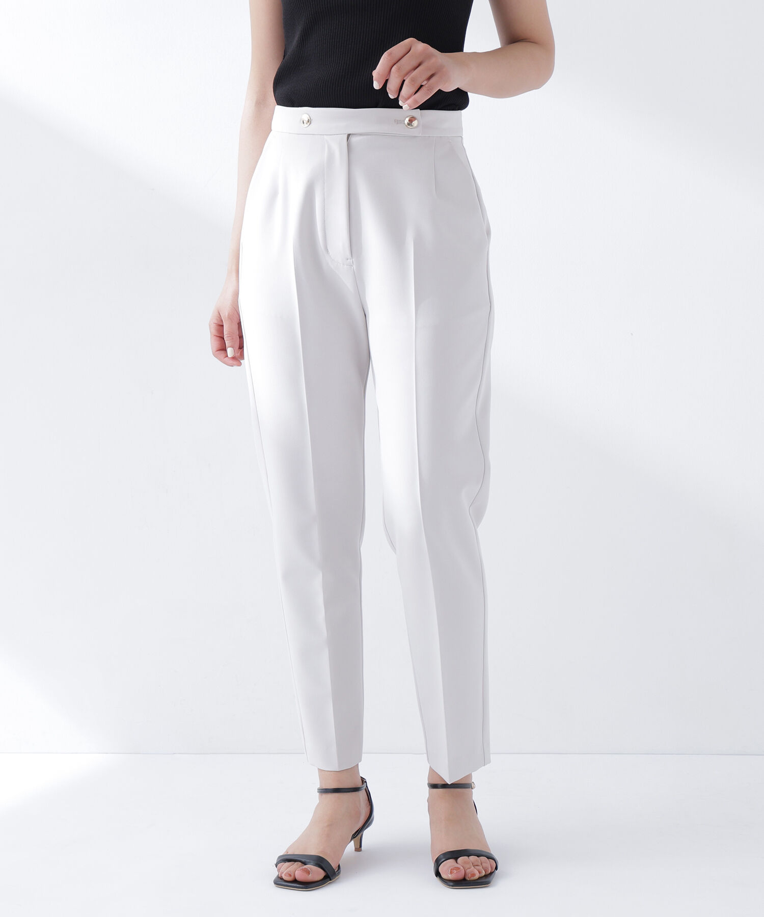  「＜骨格ストレート＞メタルポイントアンクルパンツ」|その他|