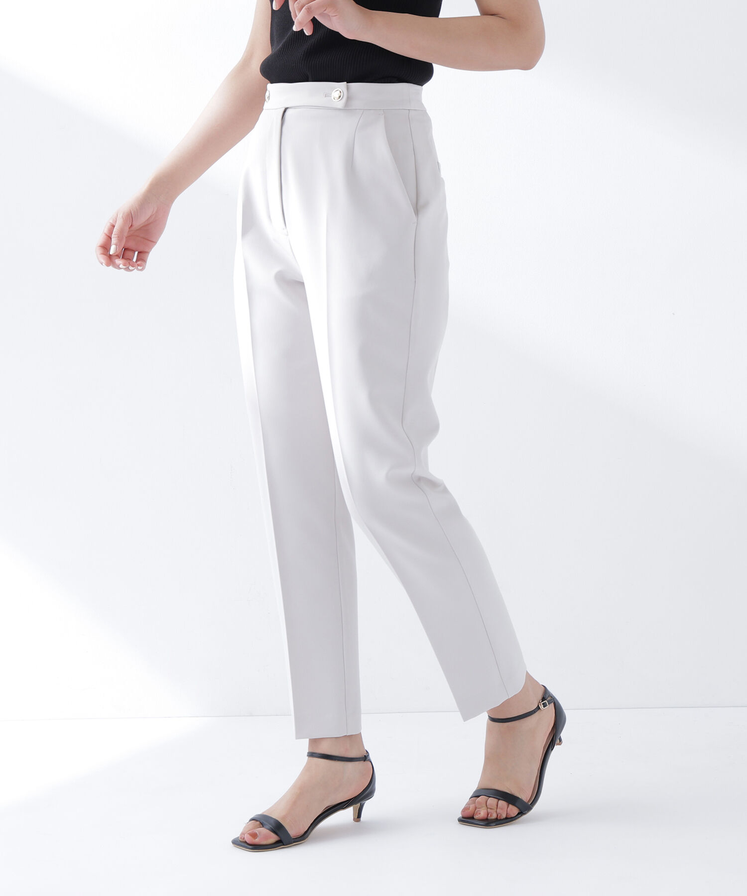  「＜骨格ストレート＞メタルポイントアンクルパンツ」|その他|