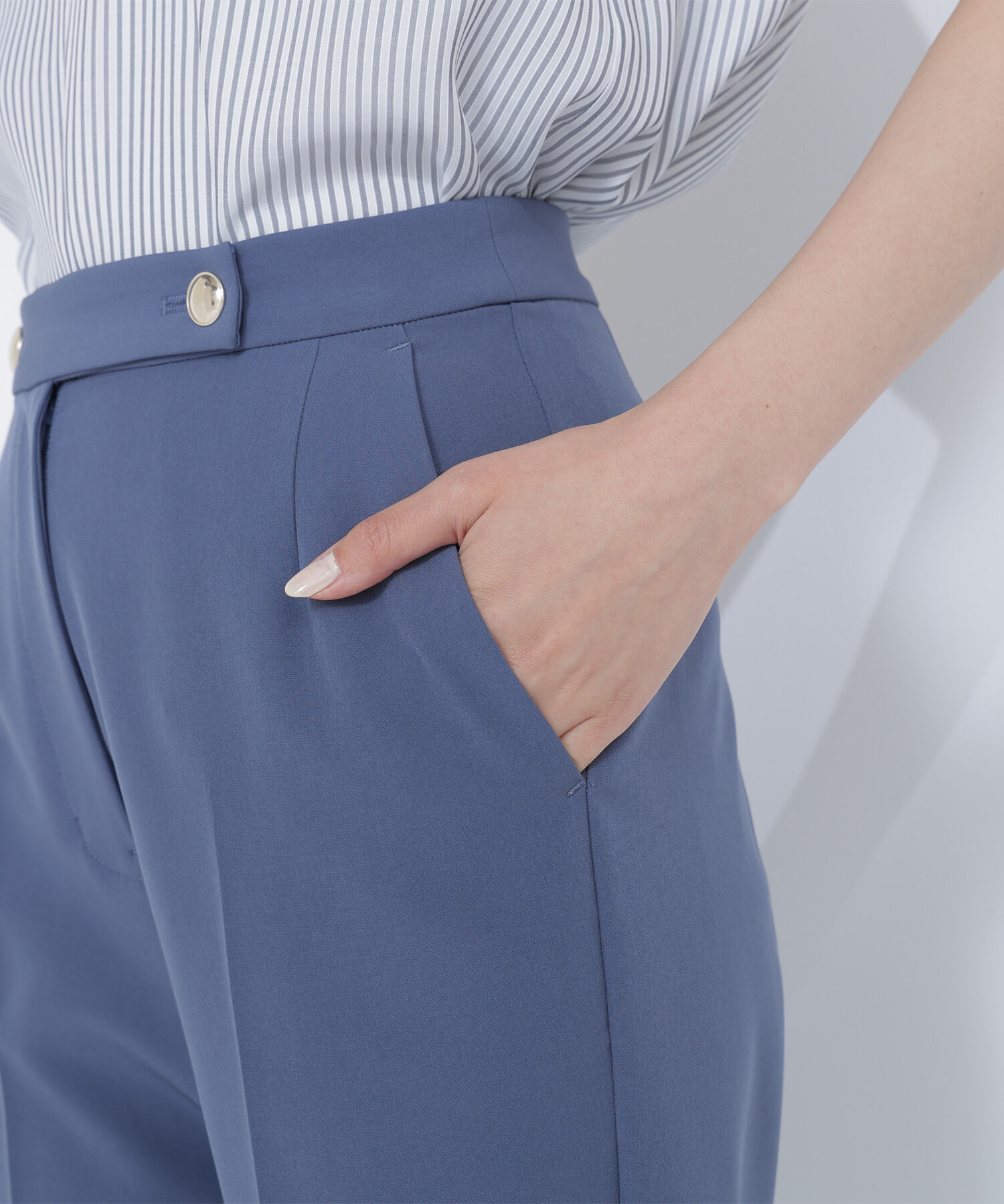  「＜骨格ストレート＞メタルポイントアンクルパンツ」|その他|