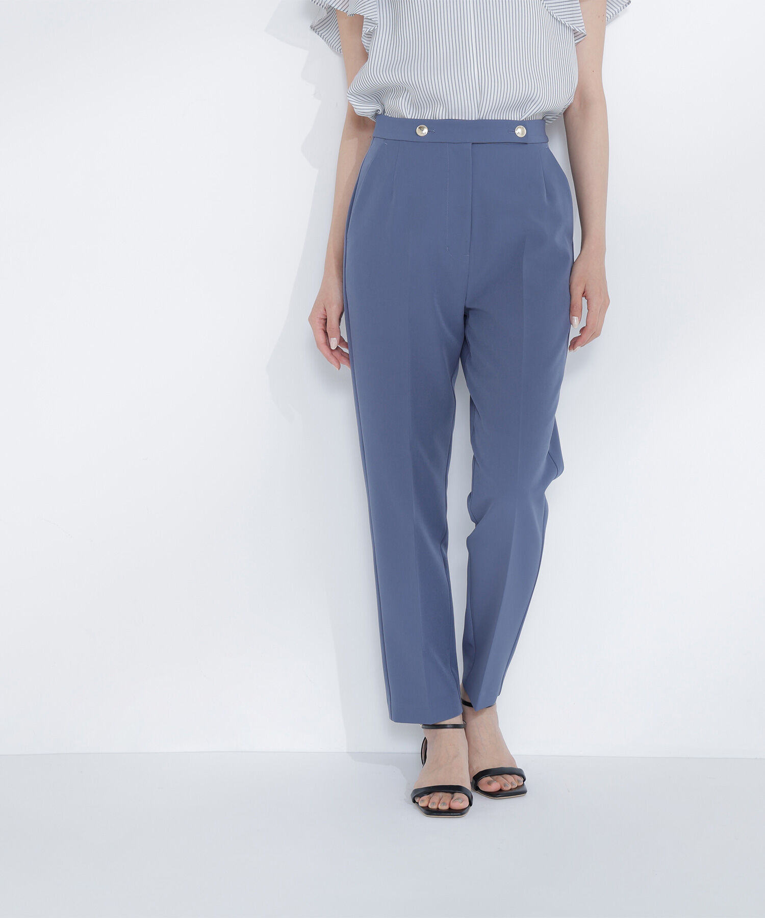  「＜骨格ストレート＞メタルポイントアンクルパンツ」|その他|