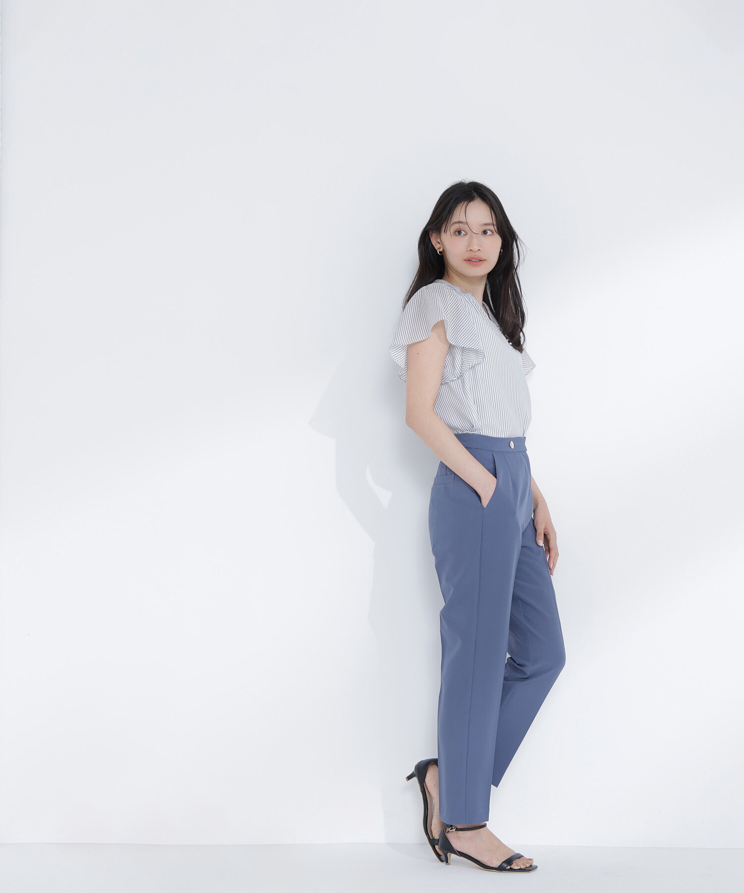  「＜骨格ストレート＞メタルポイントアンクルパンツ」|その他|