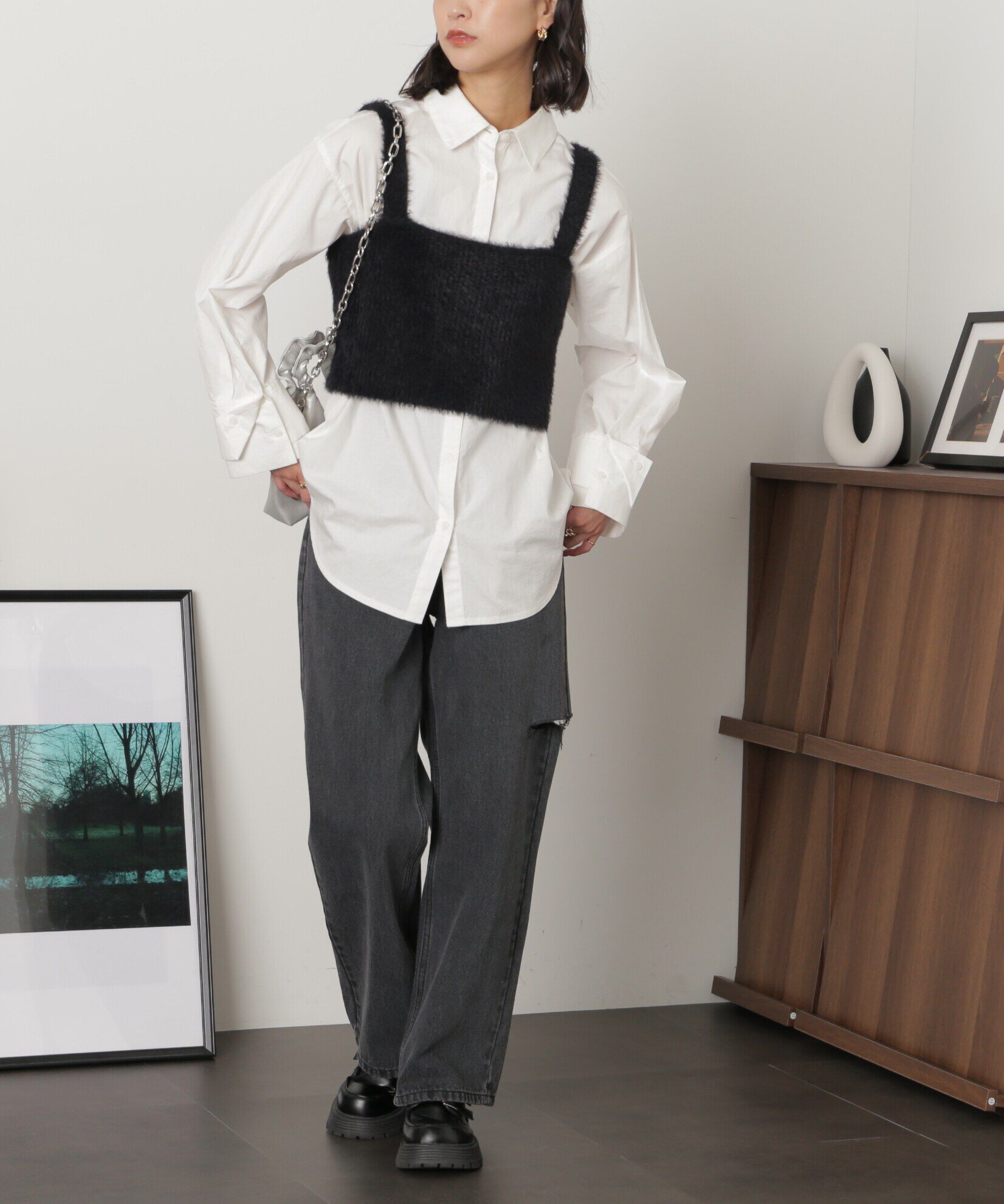  「シャギービスチェ」|ニット・セーター|