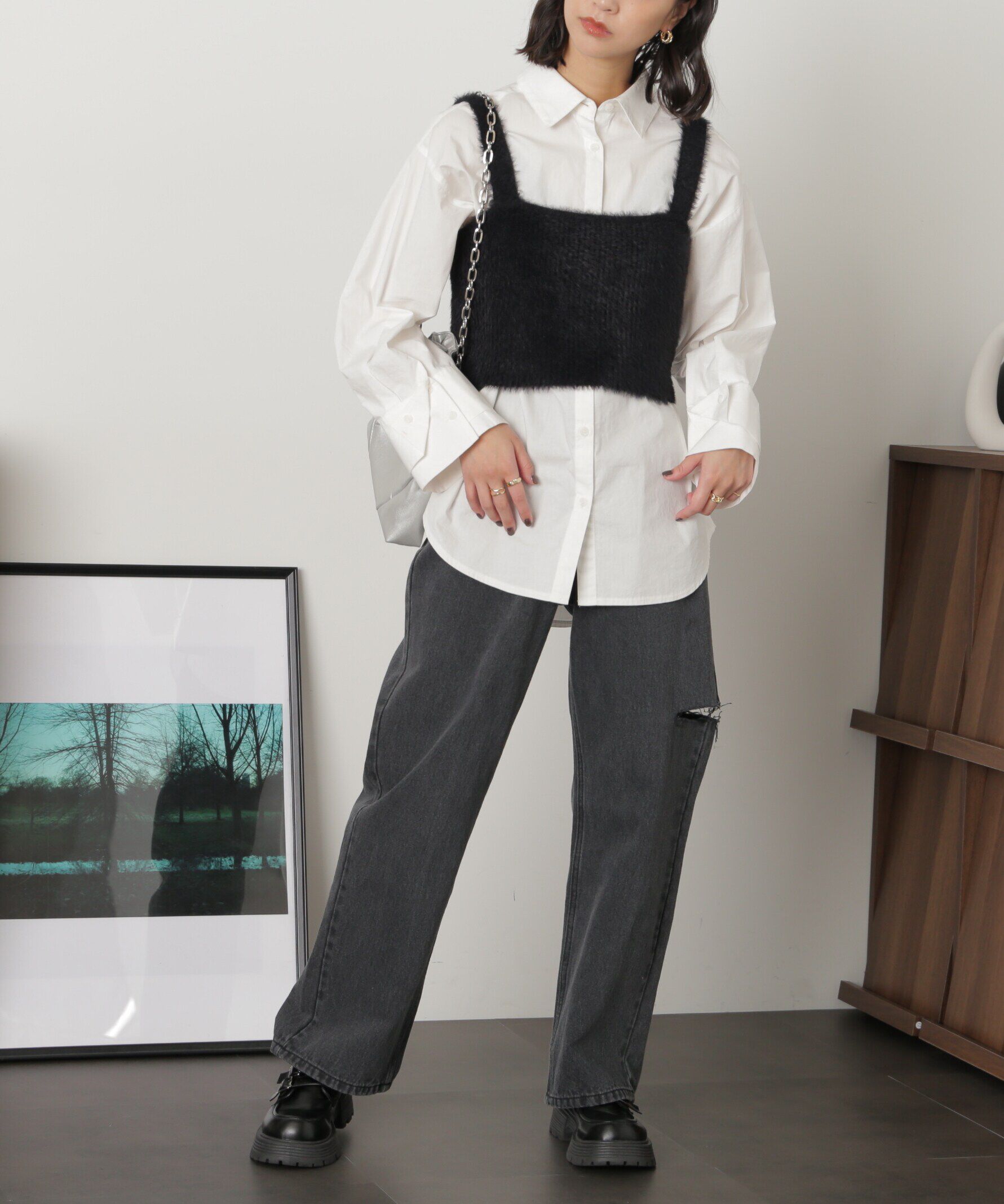  「シャギービスチェ」|ニット・セーター|