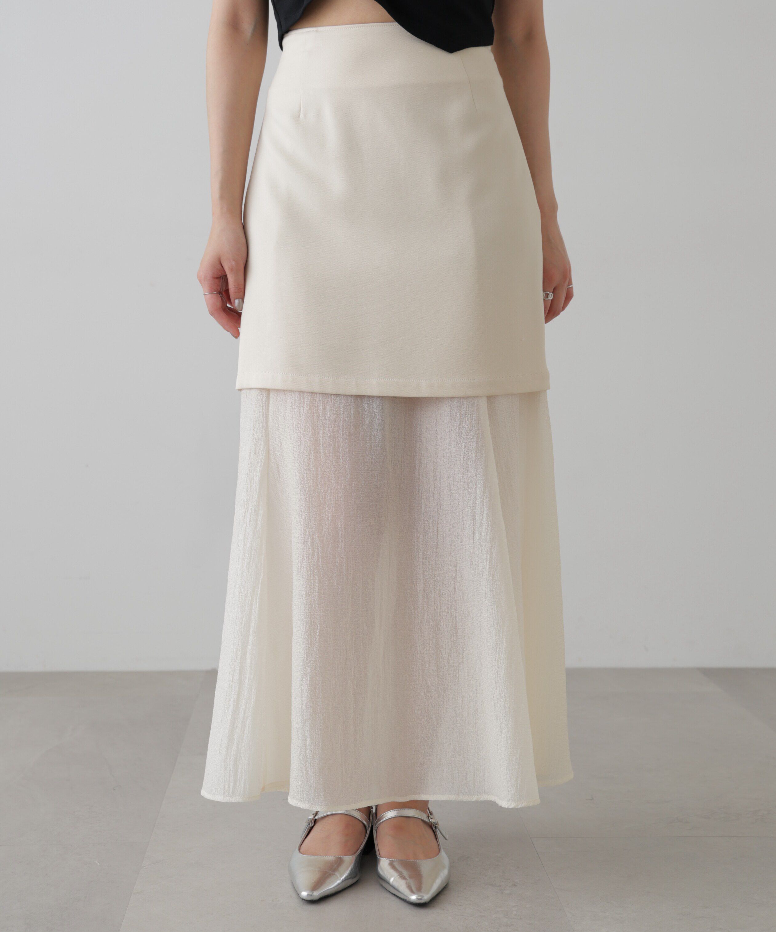  「シアー2wayマーメイドスカート」|スカート|