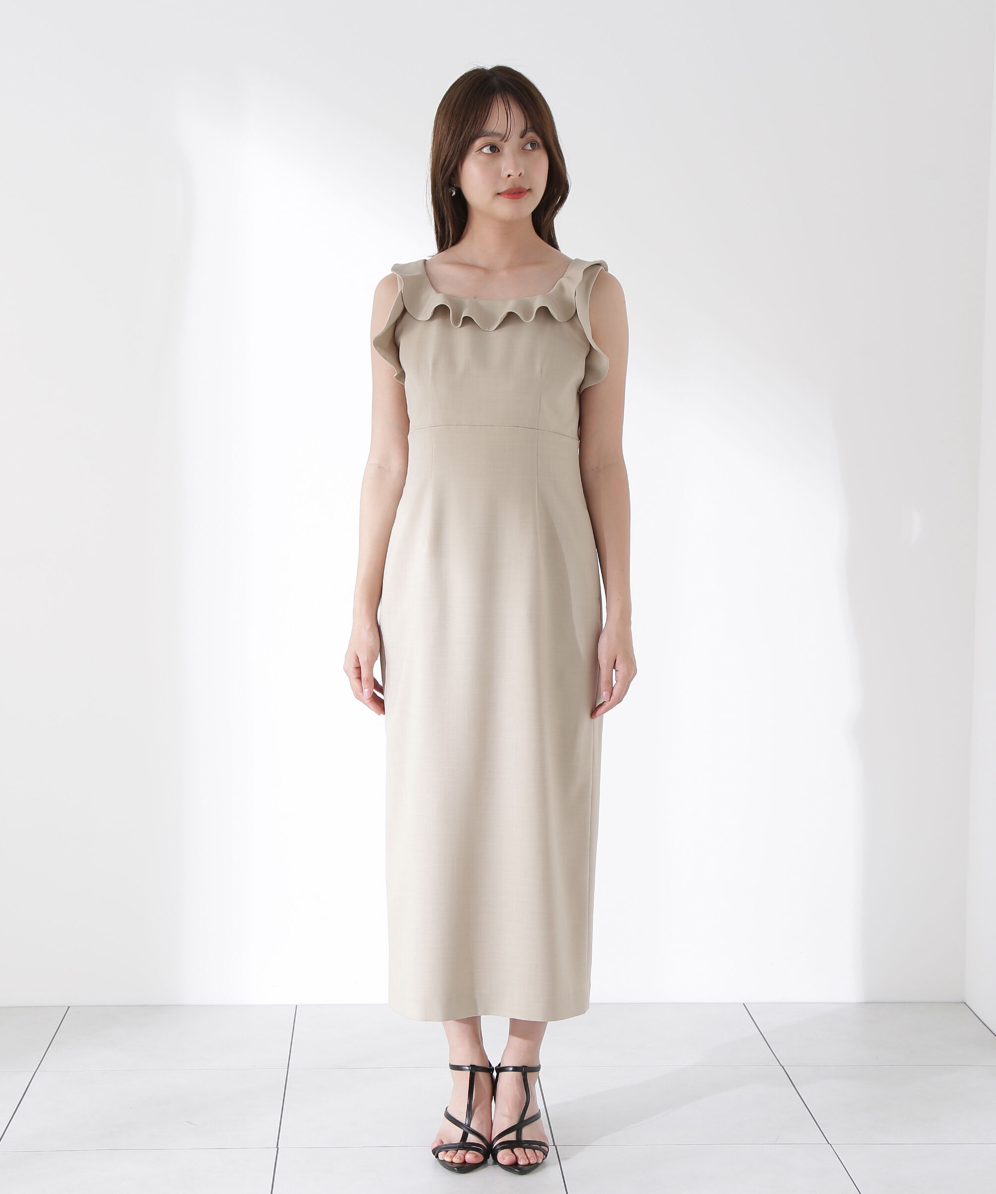 PROPORTION BODY DRESSING「ラッフルナローワンピース」|ワンピース|