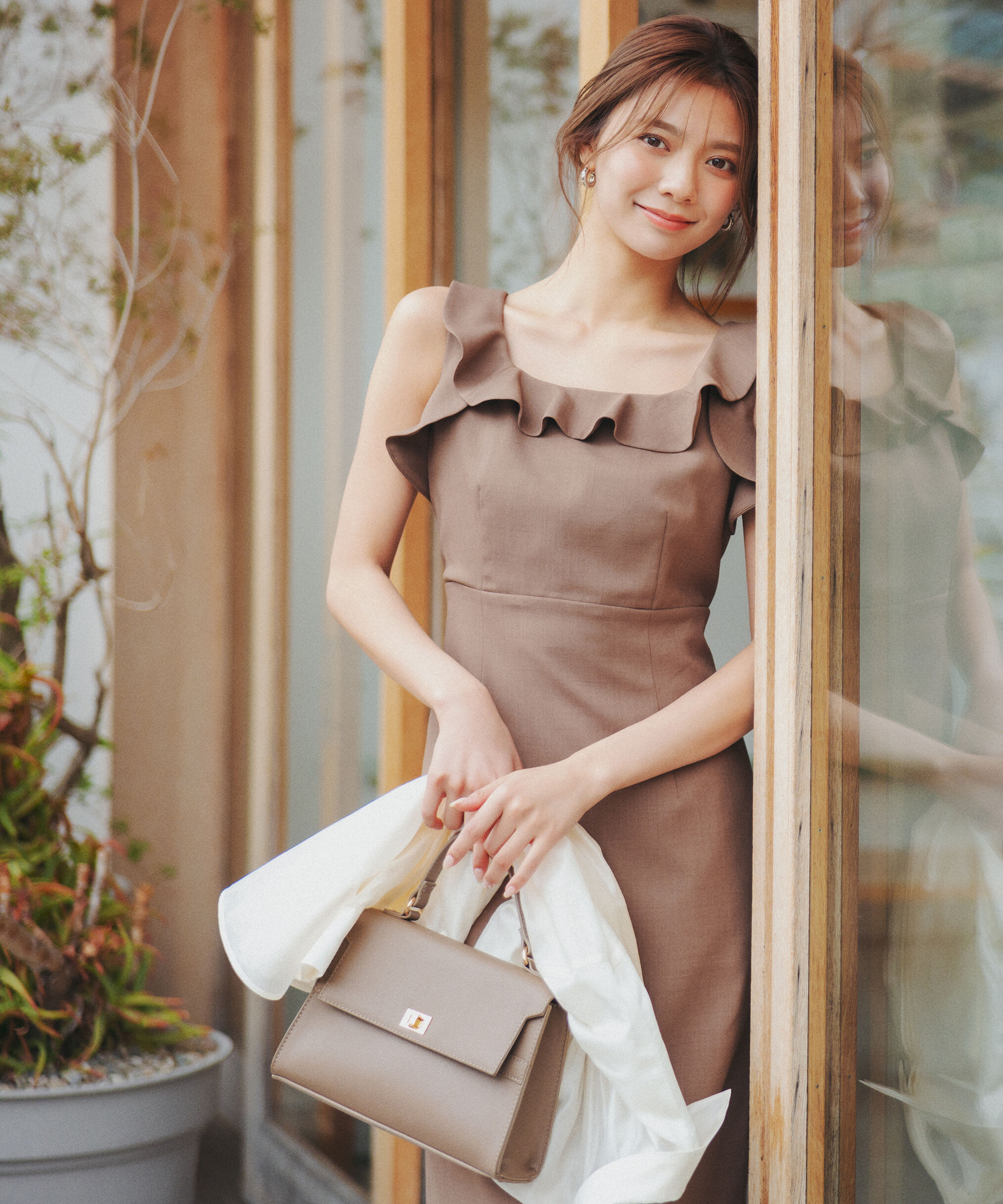 PROPORTION BODY DRESSING「ラッフルナローワンピース」|ワンピース|