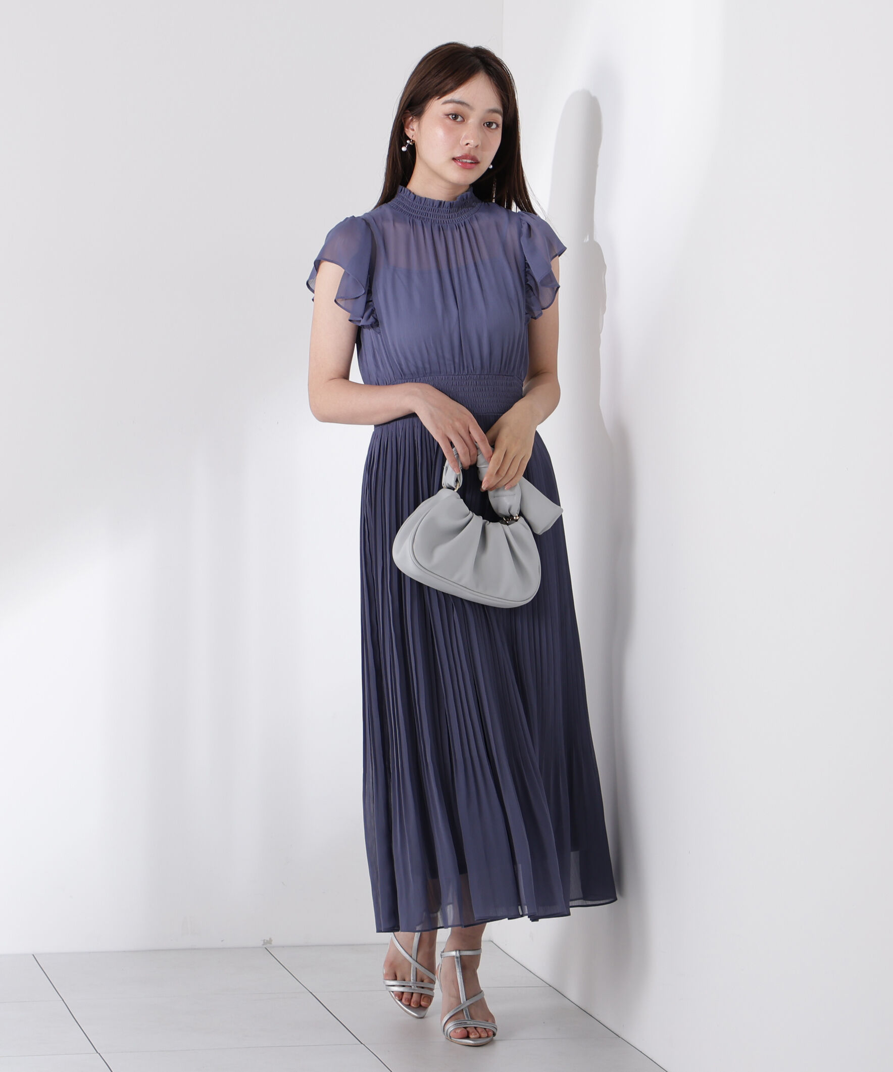 PROPORTION BODY DRESSING「シフォン楊柳プリーツワンピース」|ワンピース|