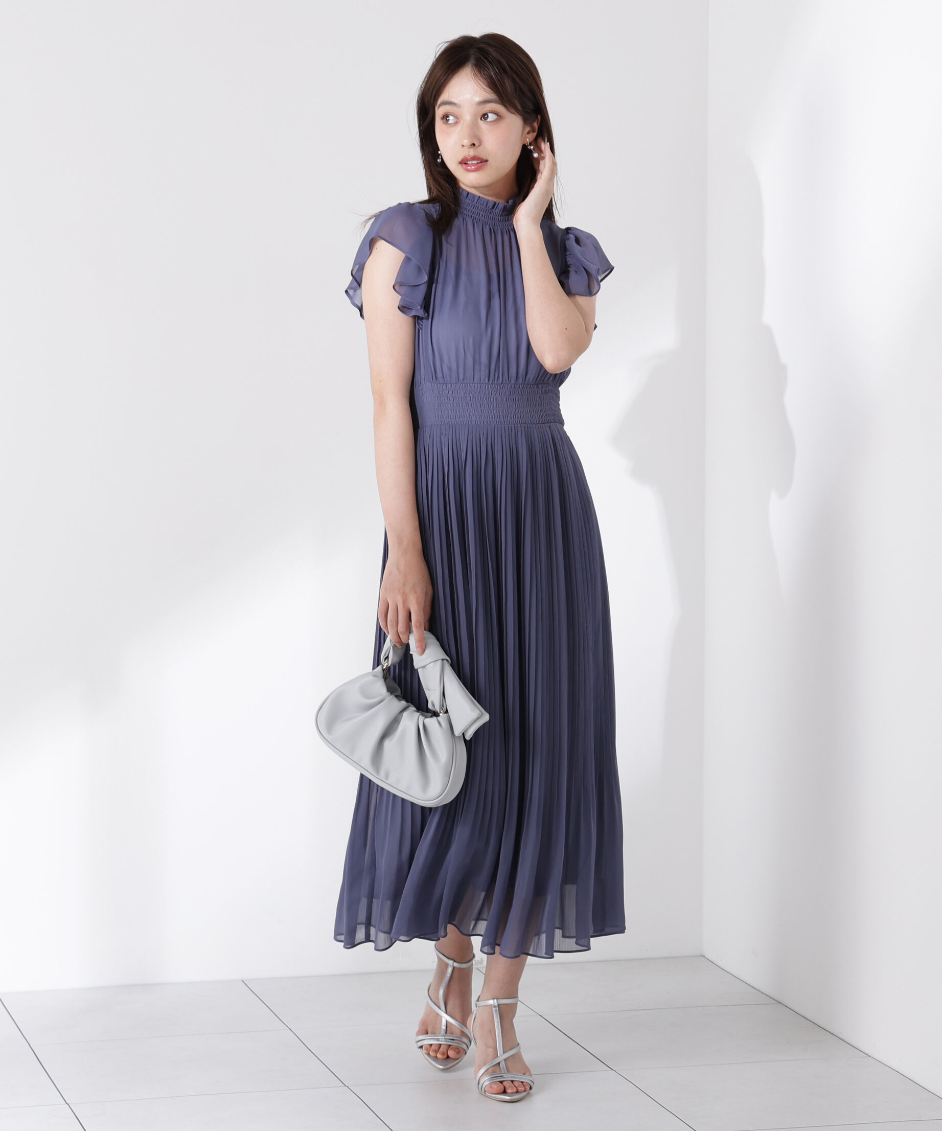 PROPORTION BODY DRESSING「シフォン楊柳プリーツワンピース」|ワンピース|