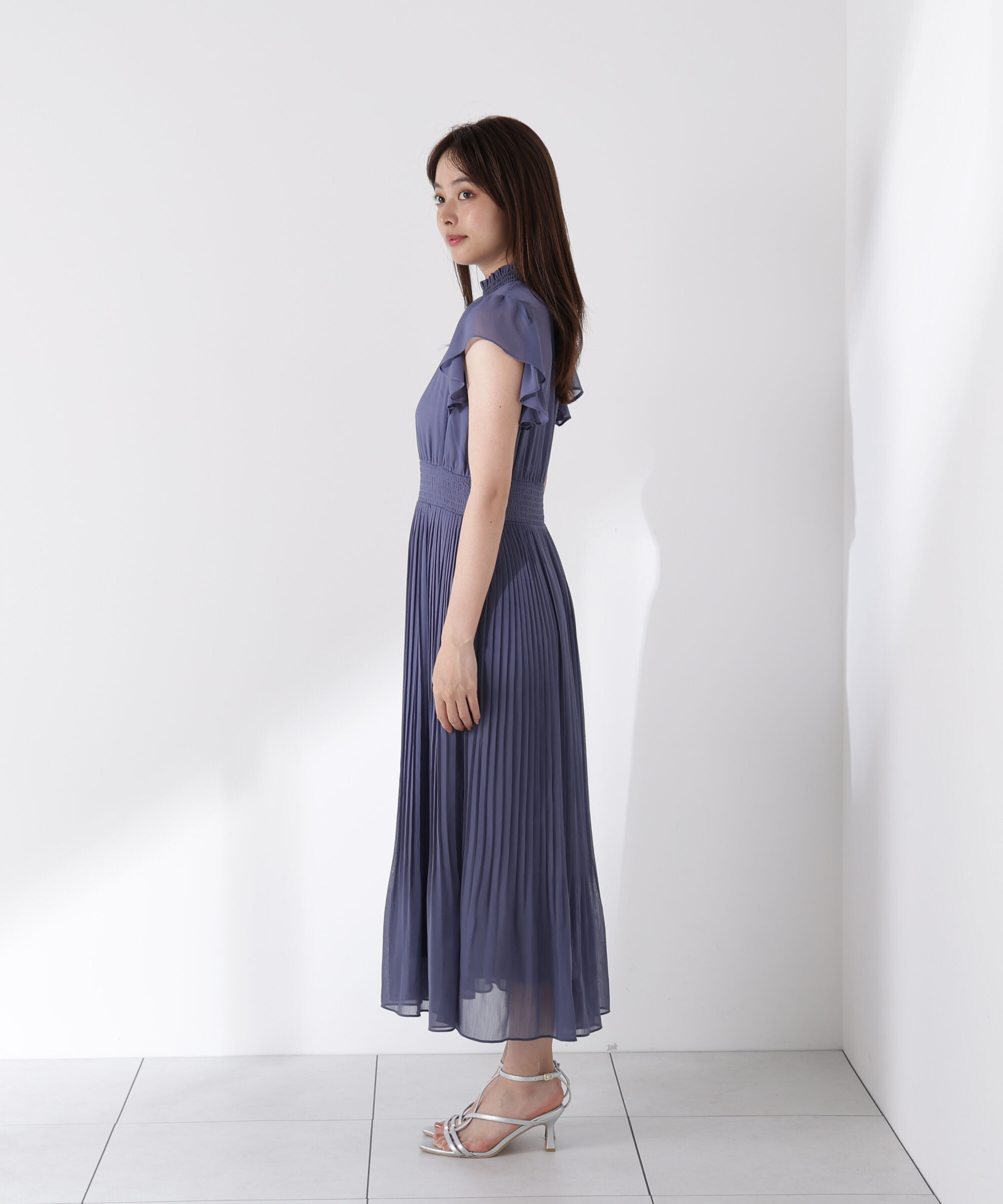 PROPORTION BODY DRESSING「シフォン楊柳プリーツワンピース」|ワンピース|