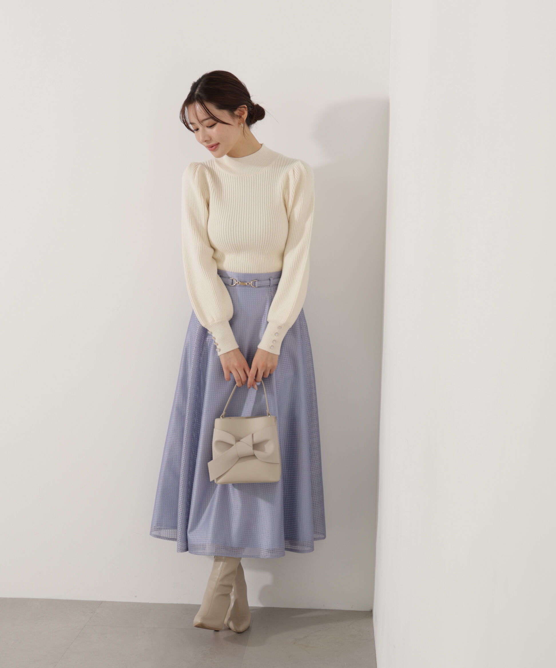 PROPORTION BODY DRESSING「ビット付きシアーメッシュスカート」|スカート|