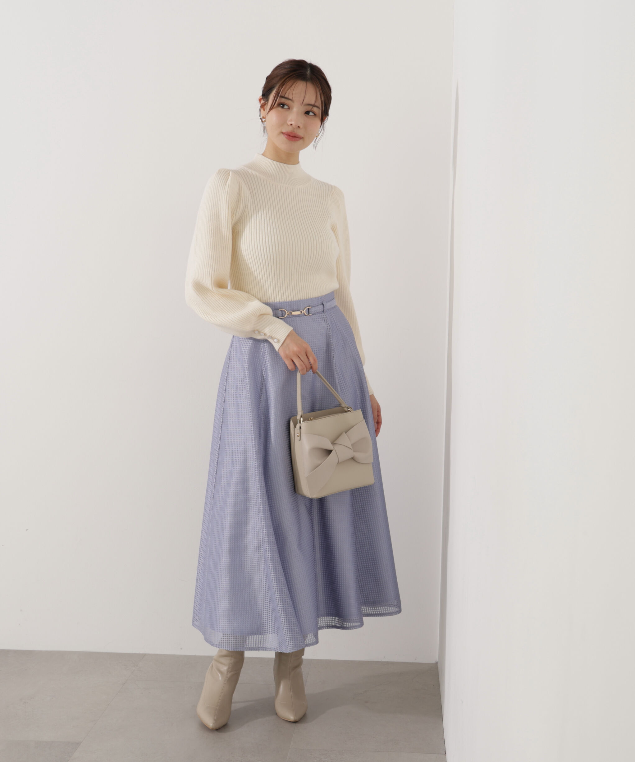 PROPORTION BODY DRESSING「ビット付きシアーメッシュスカート」|スカート|