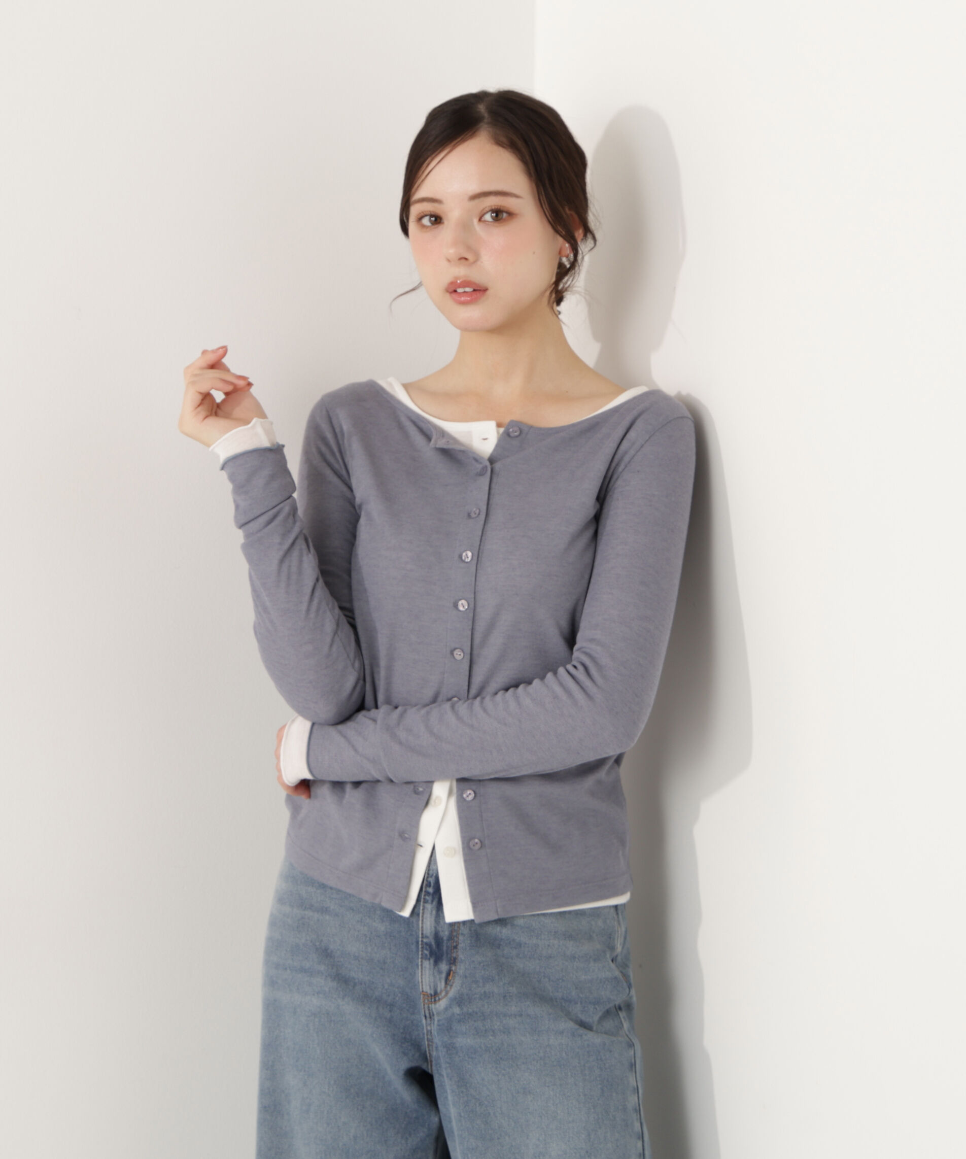 PROPORTION BODY DRESSING「〈a/mie〉シアーカットソー　26SS」|Tシャツ・カットソー|