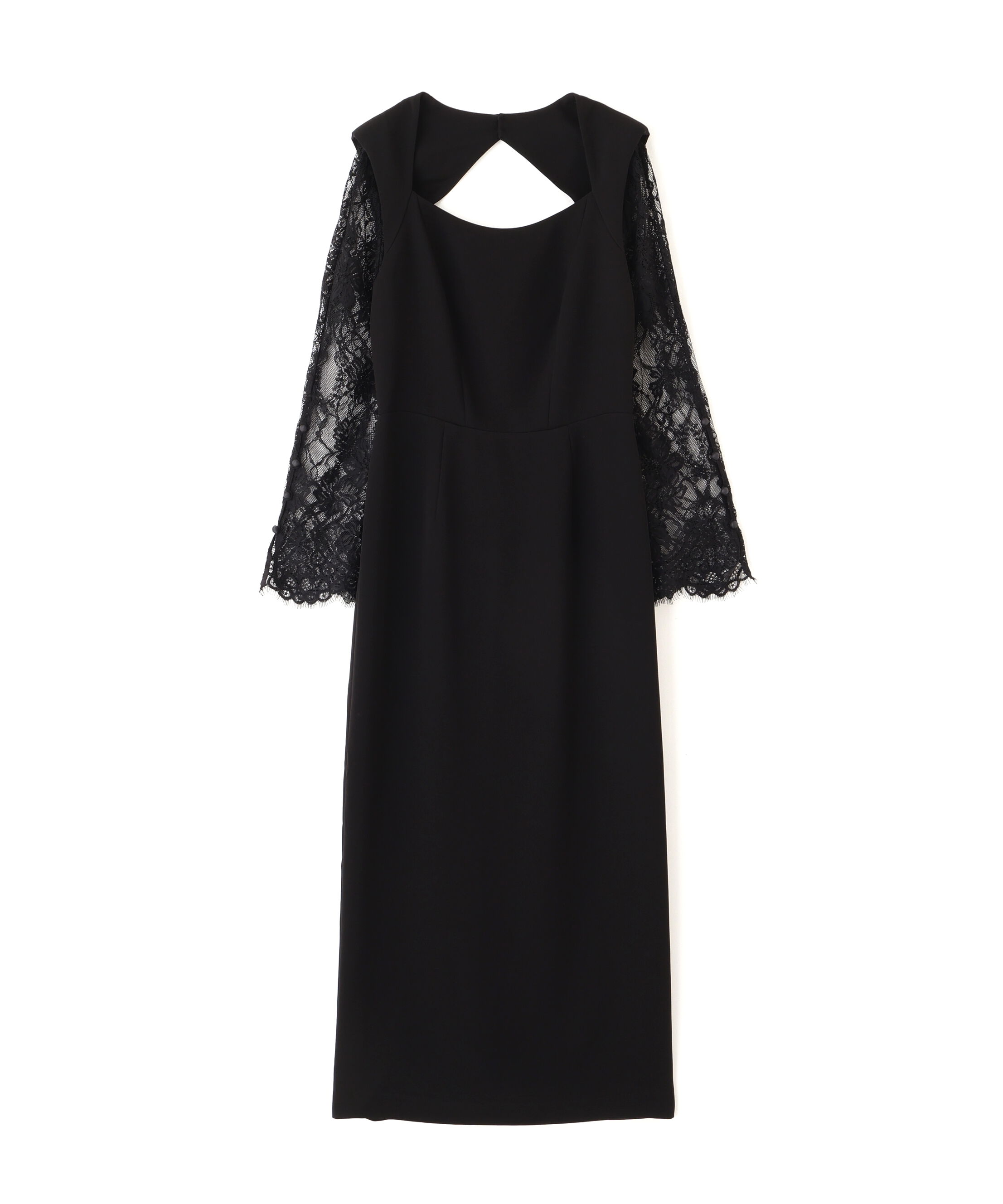  「ベアカットレースコンビドレス _」|ワンピース|