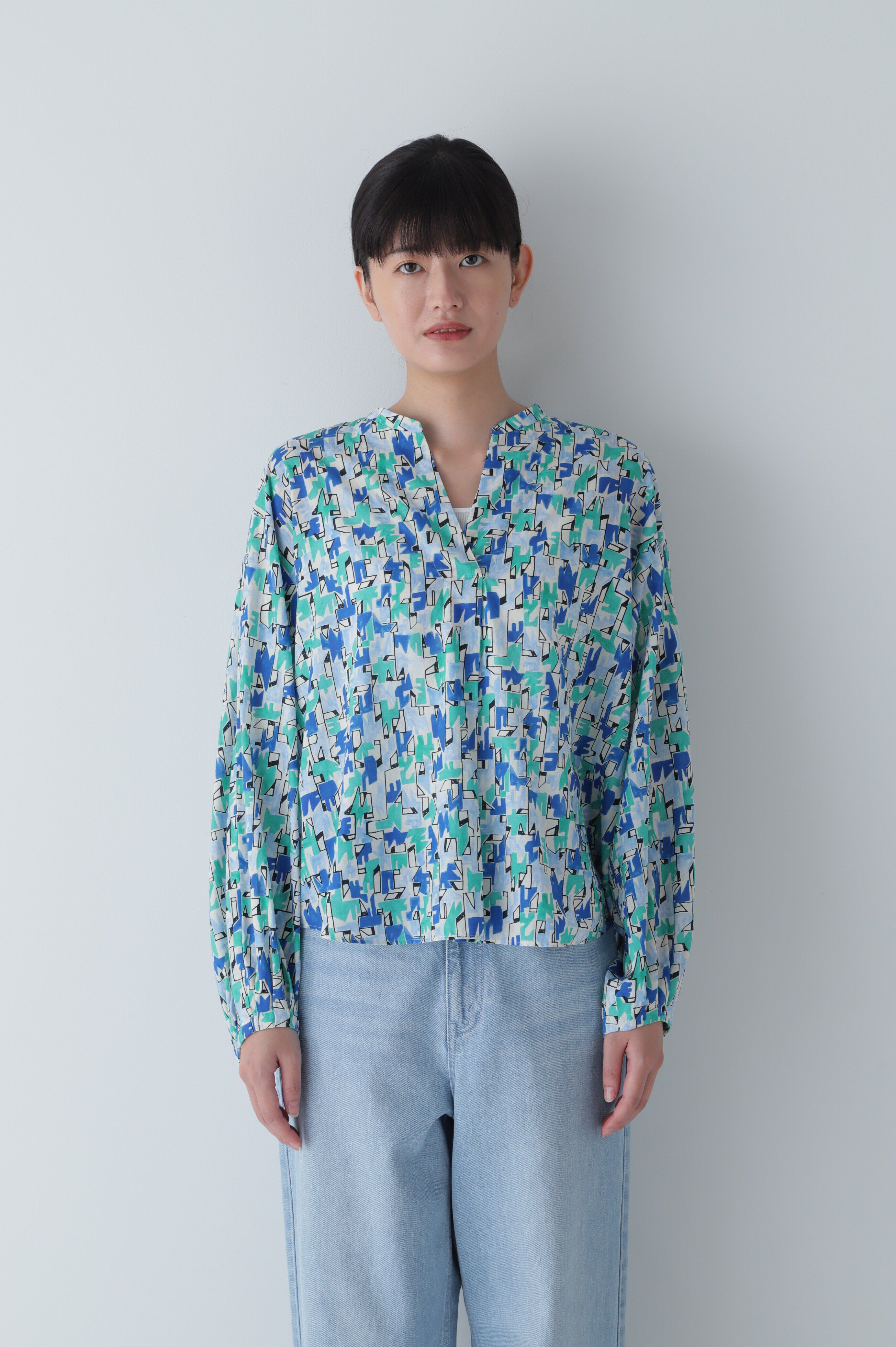  「◆アートプリント・コラボブラウス」|シャツ・ブラウス|