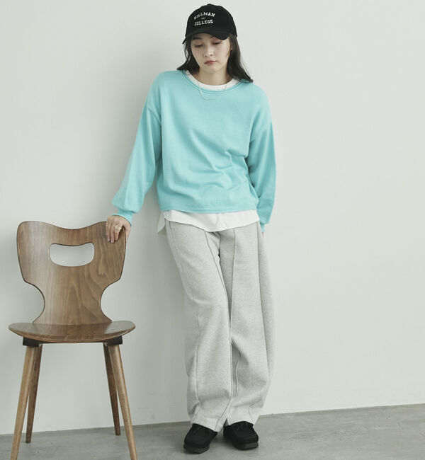 Doux archives「カーリングボートネックニットプルオーバー」|ニット・セーター|