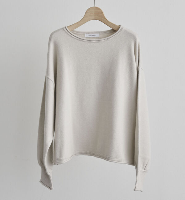 Doux archives「カーリングボートネックニットプルオーバー」|ニット・セーター|