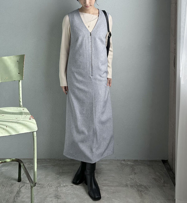 Doux archives「ニュアンスネックリブニット」|ニット・セーター|