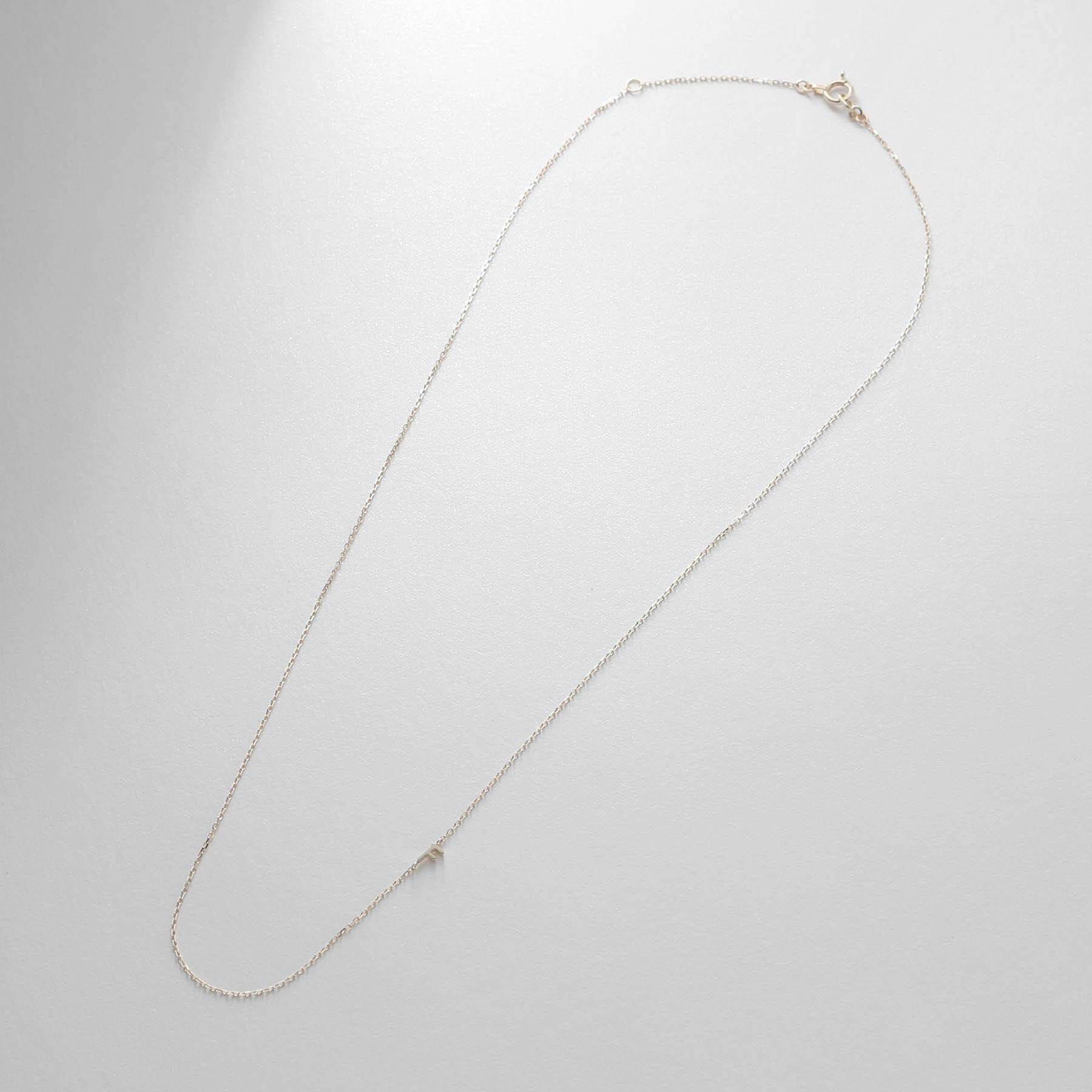 COCOSHNIK「【WEB限定】K10イニシャルＦ ネックレス」|ネックレス|
