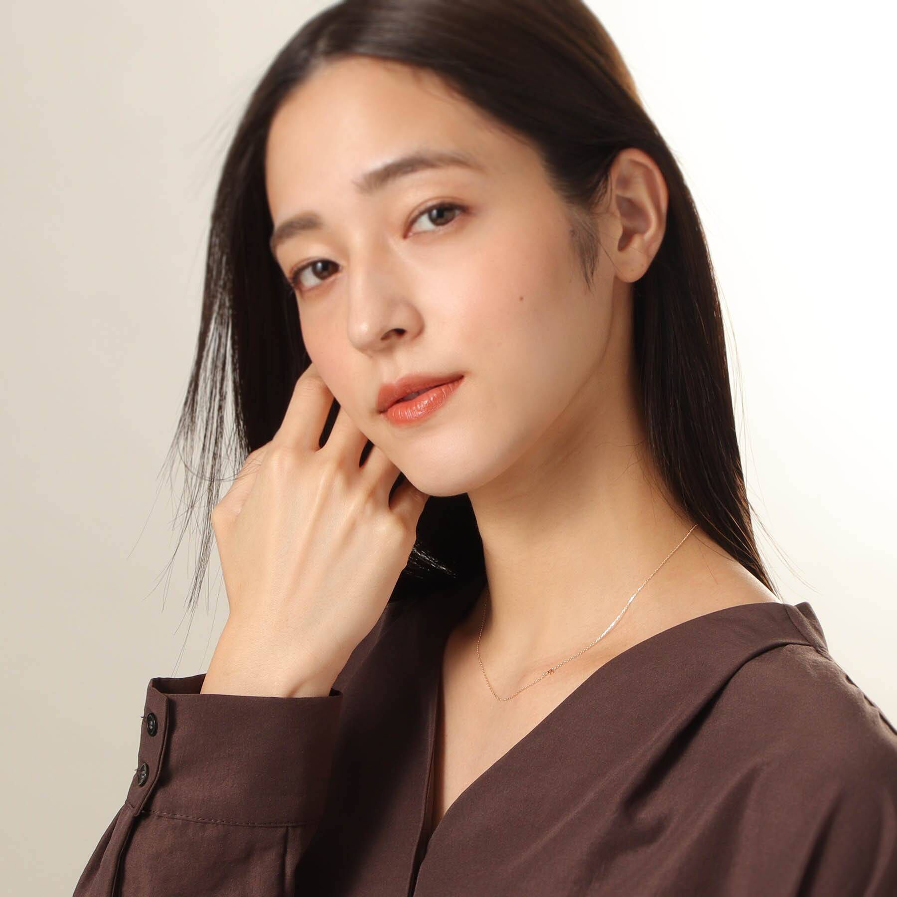 COCOSHNIK「【WEB限定】K10イニシャルＦ ネックレス」|ネックレス|