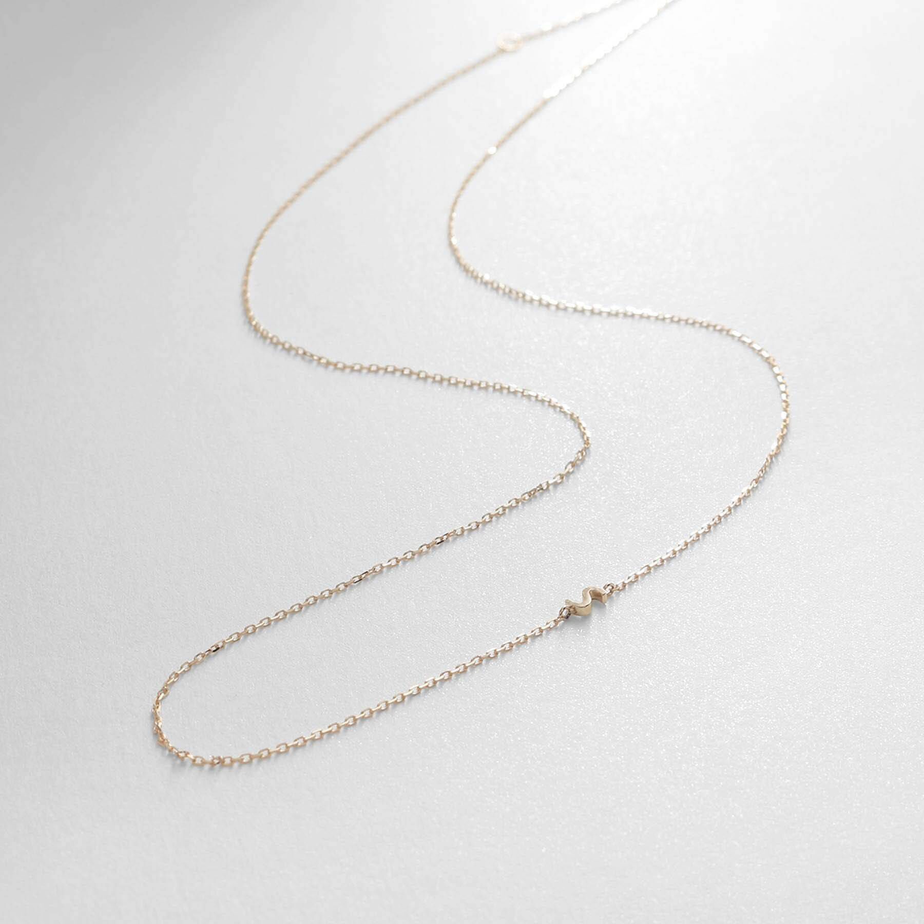 COCOSHNIK「【WEB限定】K10イニシャルＳ ネックレス」|ネックレス|