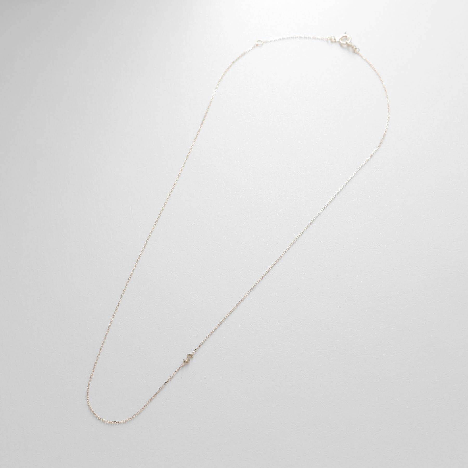 COCOSHNIK「【WEB限定】K10イニシャルＳ ネックレス」|ネックレス|