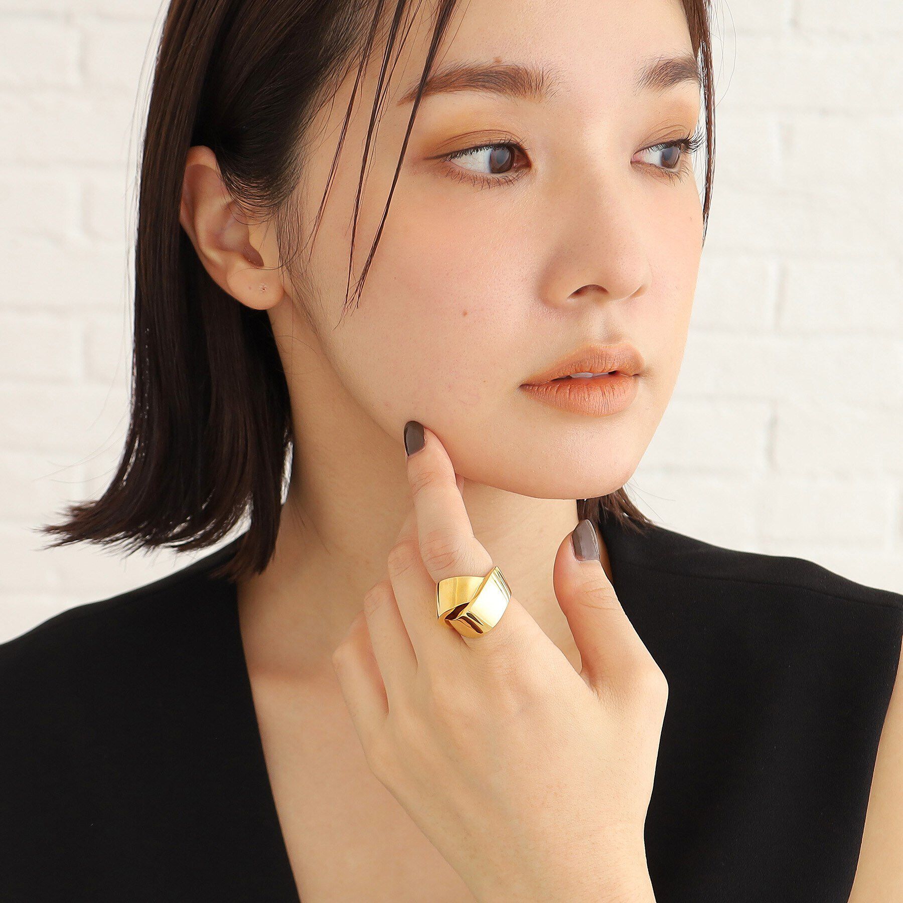 COCOSHNIK ONKITSCH「シルバー フォールディングリング オーバーラップ リング GP」|リング|