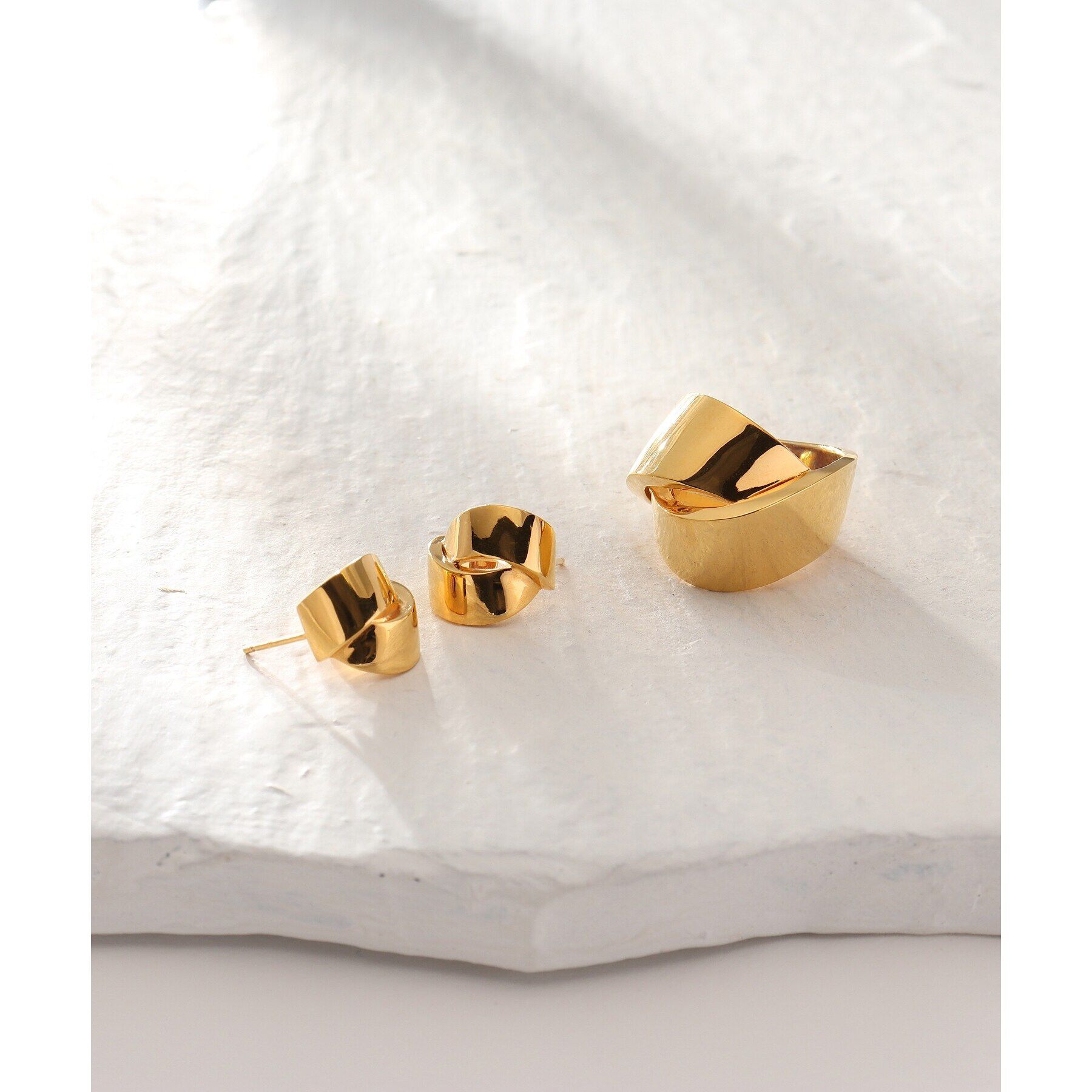 COCOSHNIK ONKITSCH「シルバー フォールディングリング オーバーラップ リング GP」|リング|