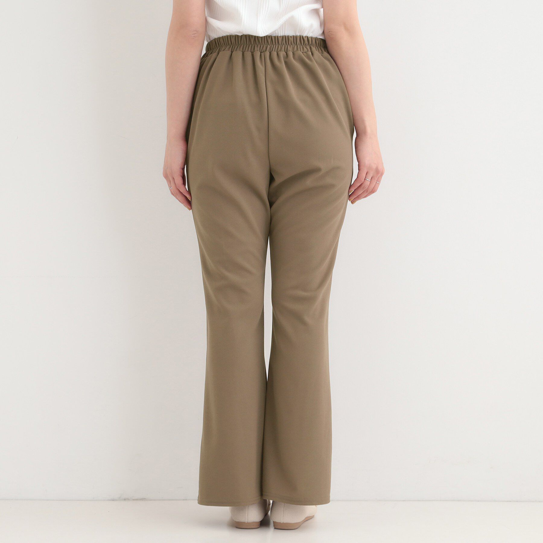 SHOO･LA･RUE「【洗濯機可】美脚見えが叶う のびのびストレッチフレアパンツ」|その他|