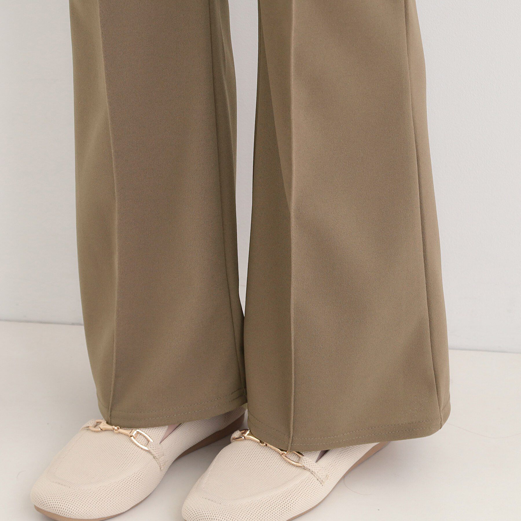 SHOO･LA･RUE「【洗濯機可】美脚見えが叶う のびのびストレッチフレアパンツ」|その他|