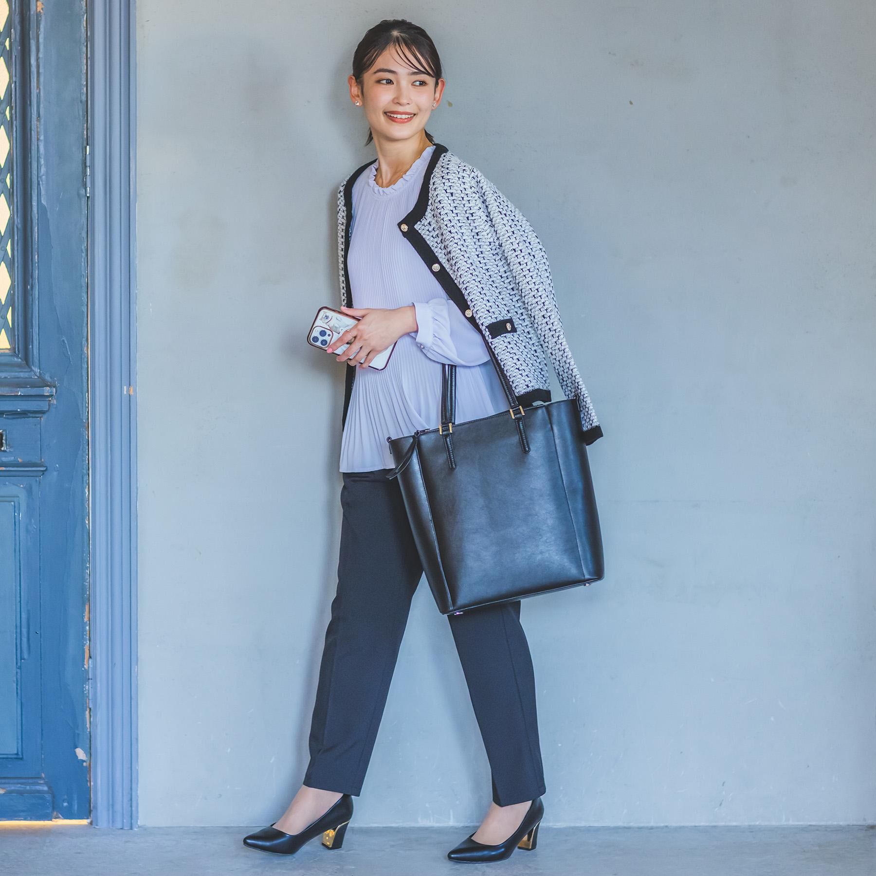 ITS&rsquo;DEMO「PU軽量2WAY縦型A4トート」|トートバッグ|