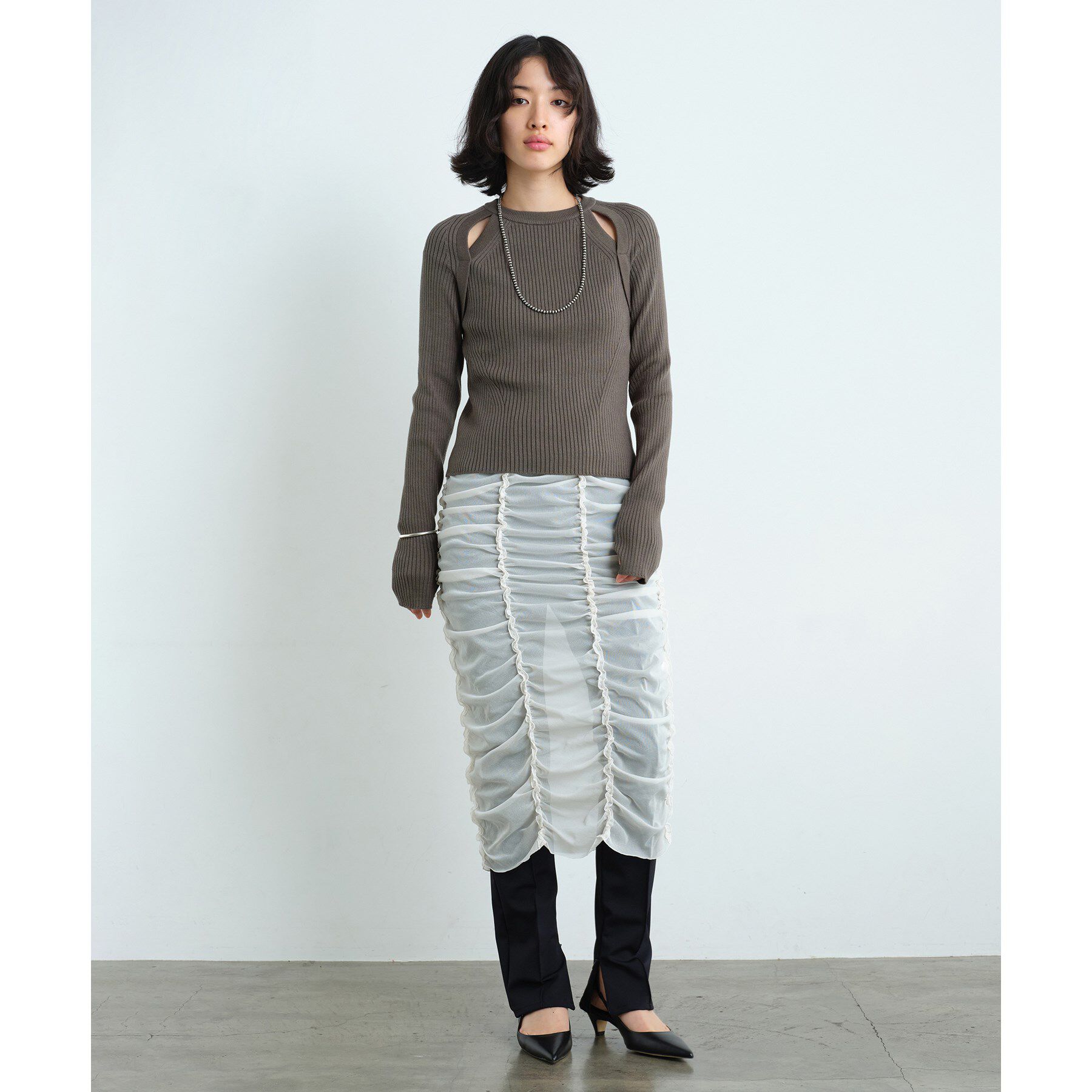 CODE A「shoulder slit pullover」|ニット・セーター|