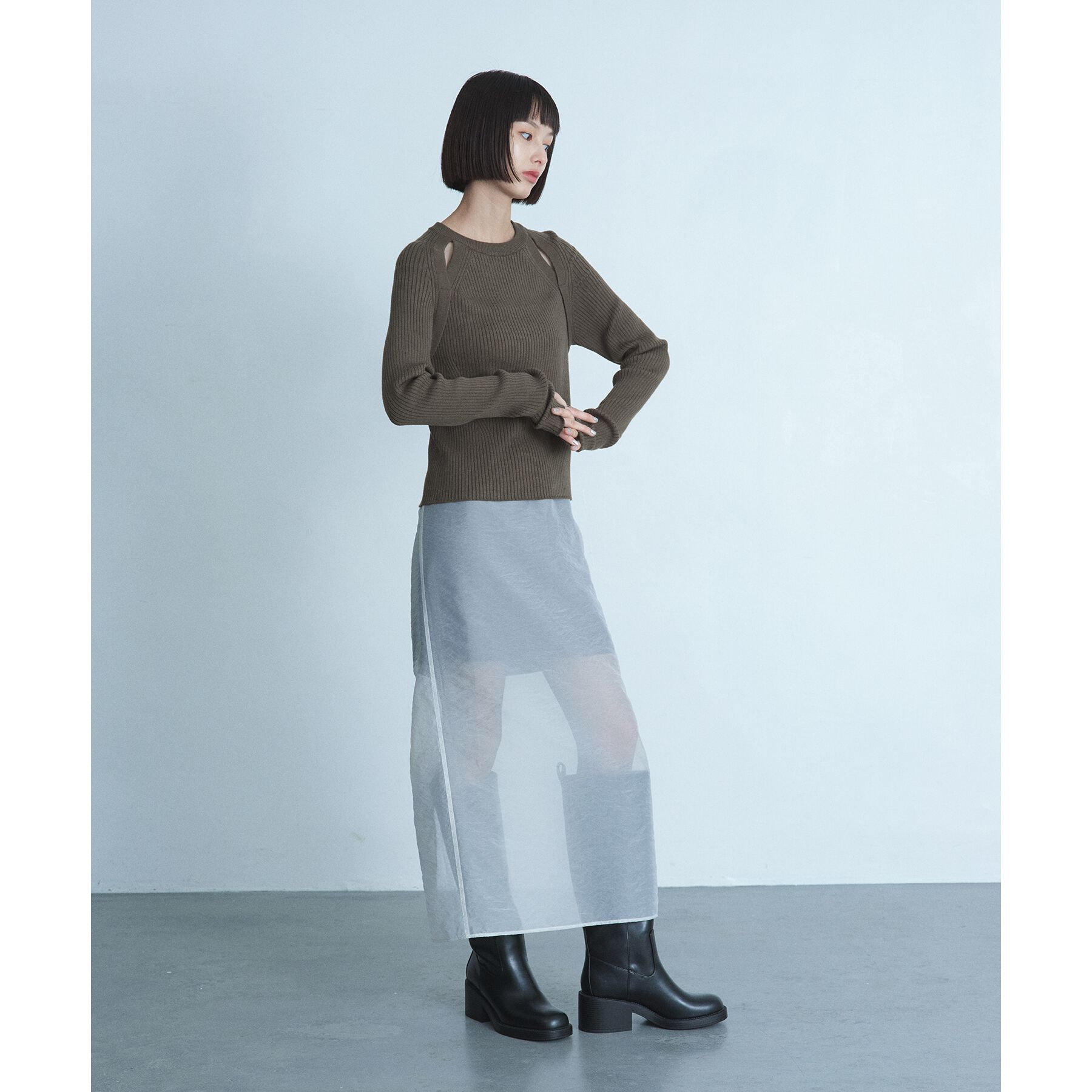 CODE A「shoulder slit pullover」|ニット・セーター|