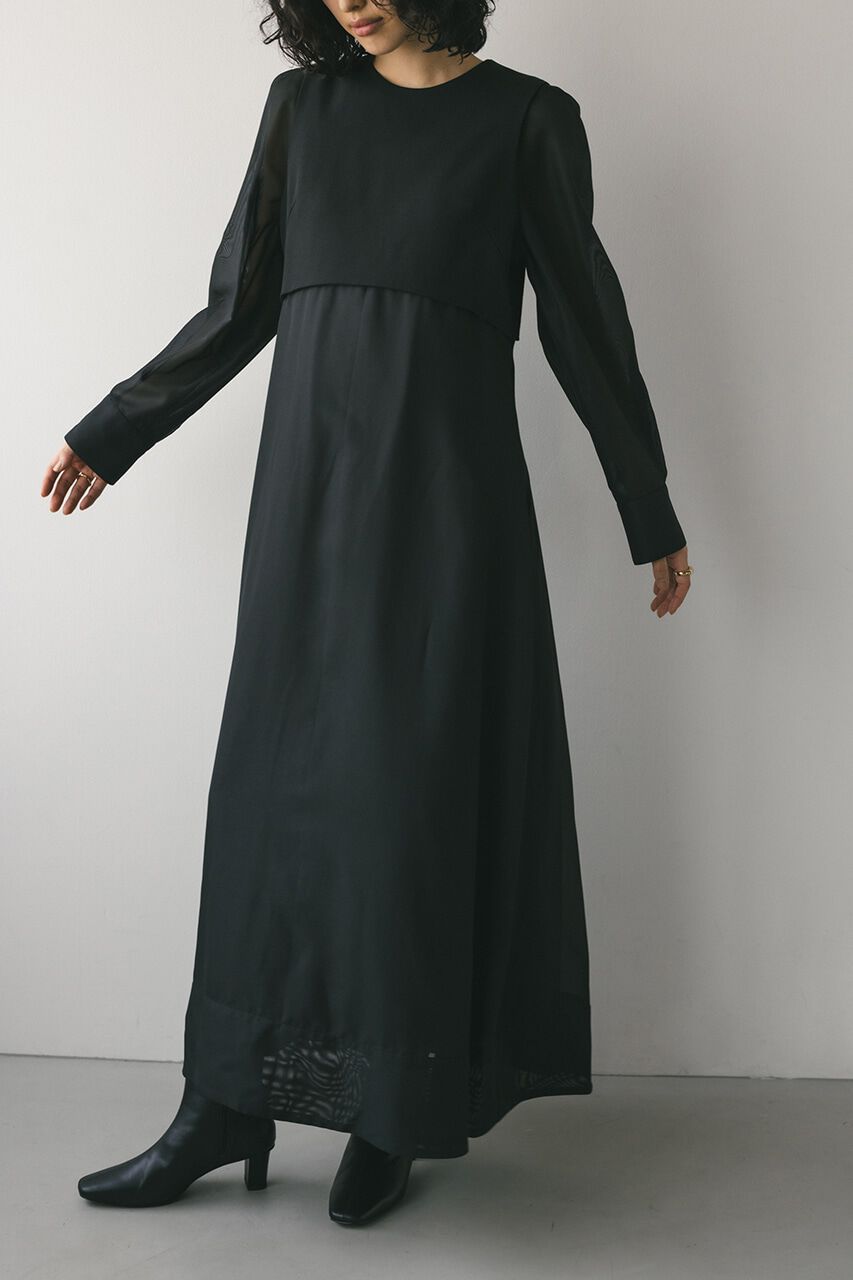 STYLEMIXER「コンビネーションフレアワンピース」|ワンピース|