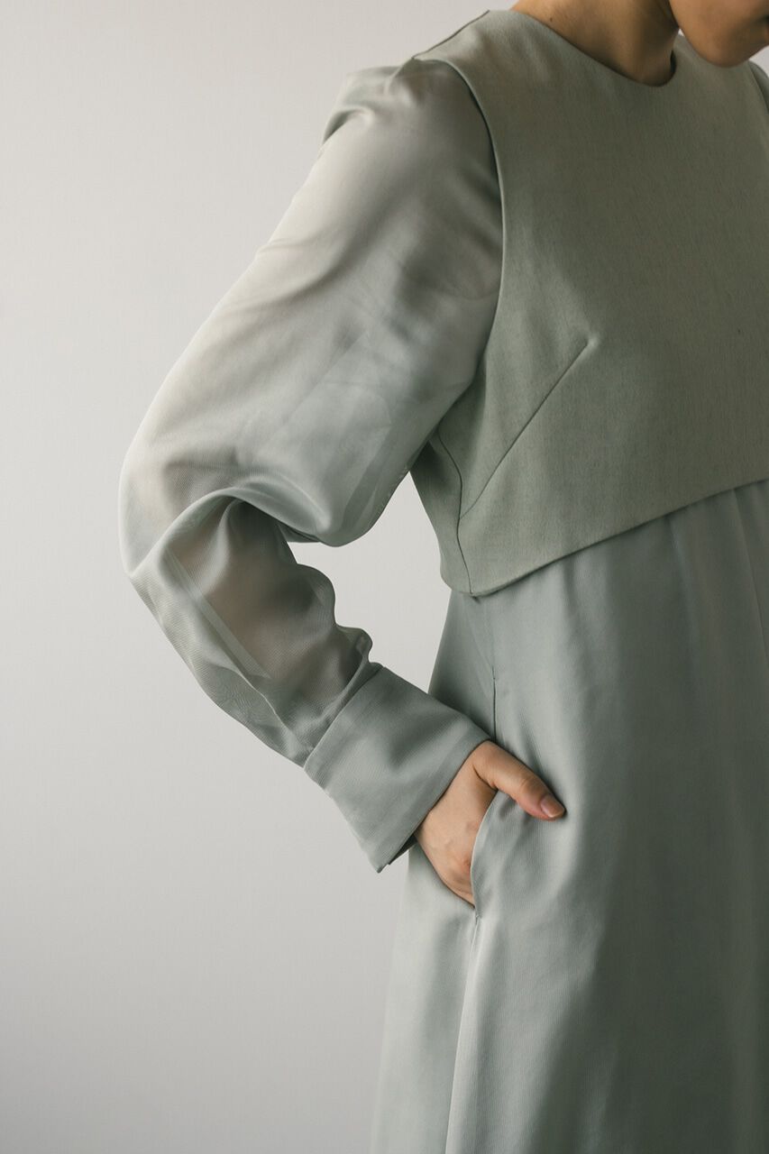 STYLEMIXER「コンビネーションフレアワンピース」|ワンピース|