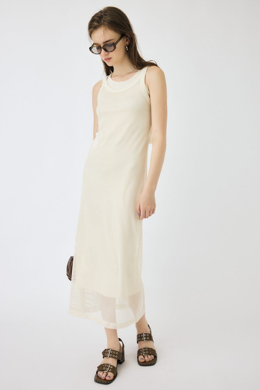 MOUSSY「MESH LAYERED ドレス」|ワンピース|