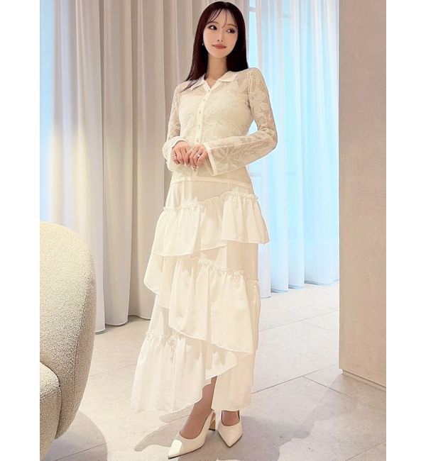 RESEXXY「シアーポロニットトップス」|ニット・セーター|