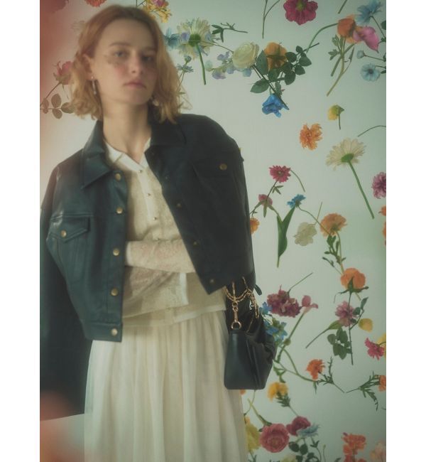 RESEXXY「シアーポロニットトップス」|ニット・セーター|