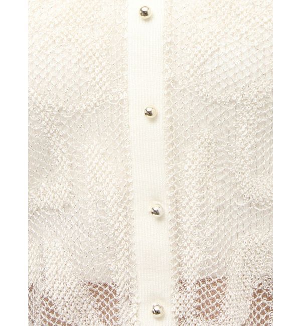 RESEXXY「シアーポロニットトップス」|ニット・セーター|