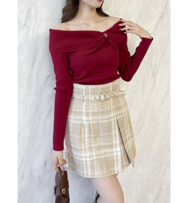 dazzlin「バリエコンパクトミニスカート」|スカート|