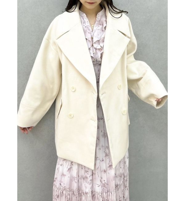 dazzlin「コクーンフォルムミドルコート」|その他|アイボリー