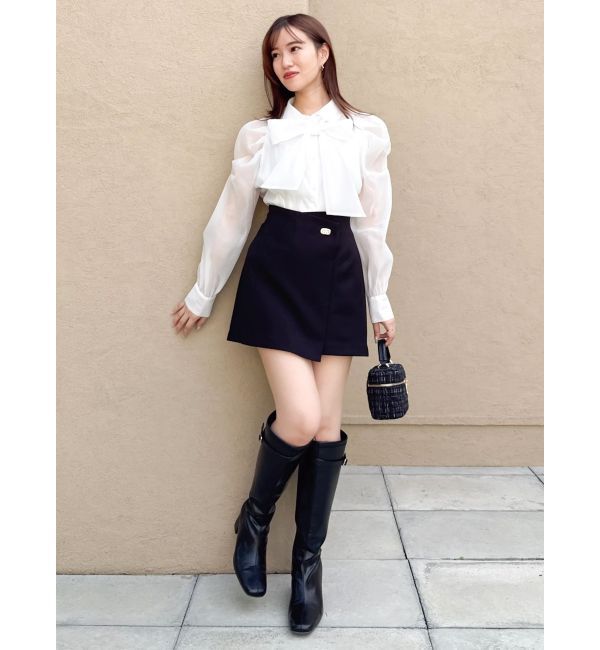 dazzlin「ポイントバックルミニスカート」|スカート|