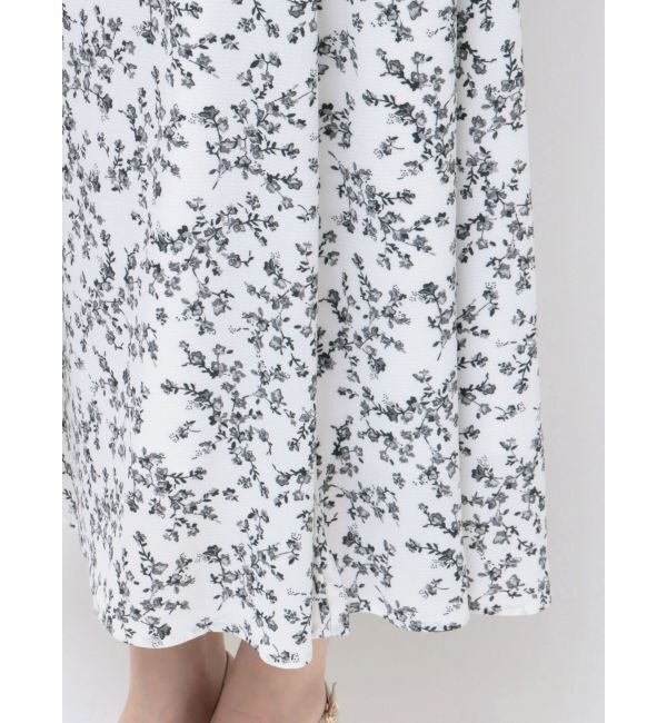 LAGUNAMOON「フラワープリントカシュクールワンピース」|ワンピース|